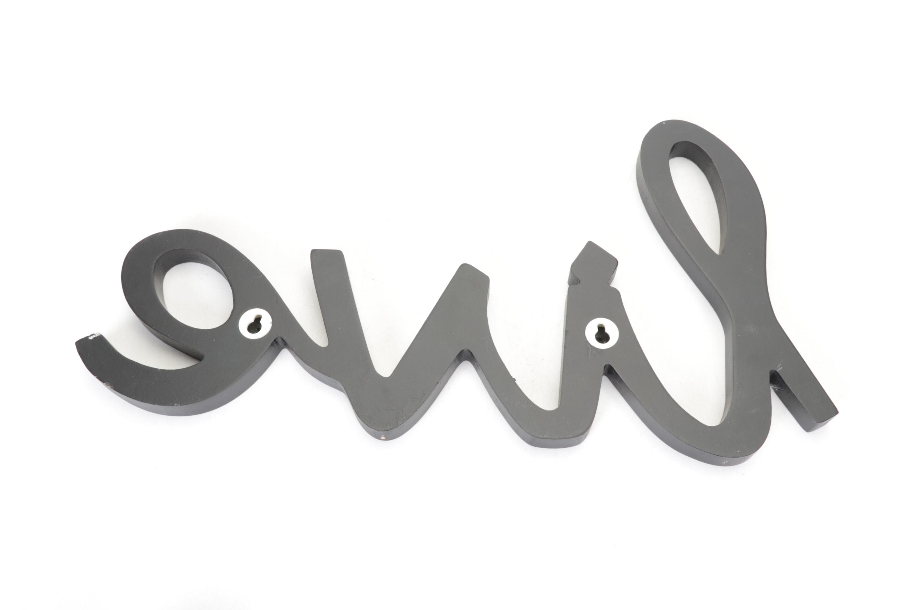 "Welcome Friends" Hand Painted Wall Plaque with "Live Laugh Love" Wall Hanging