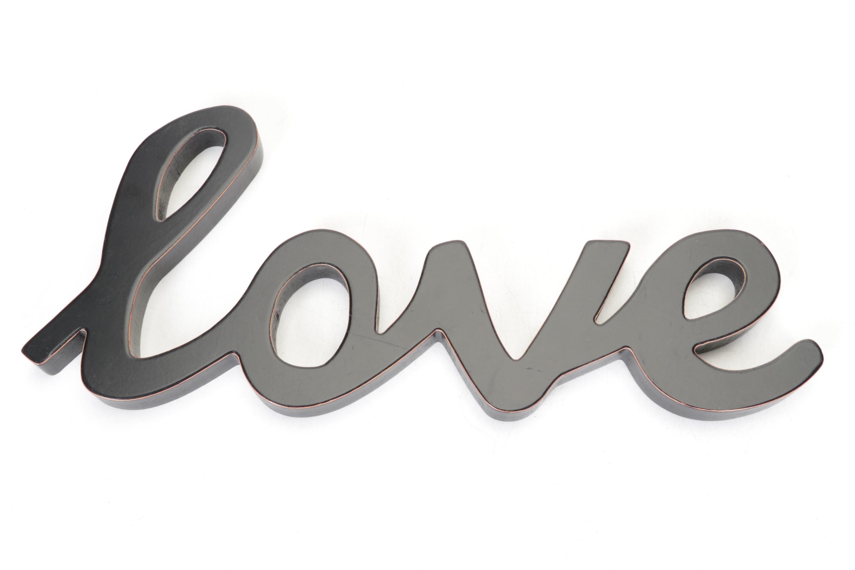 "Welcome Friends" Hand Painted Wall Plaque with "Live Laugh Love" Wall Hanging