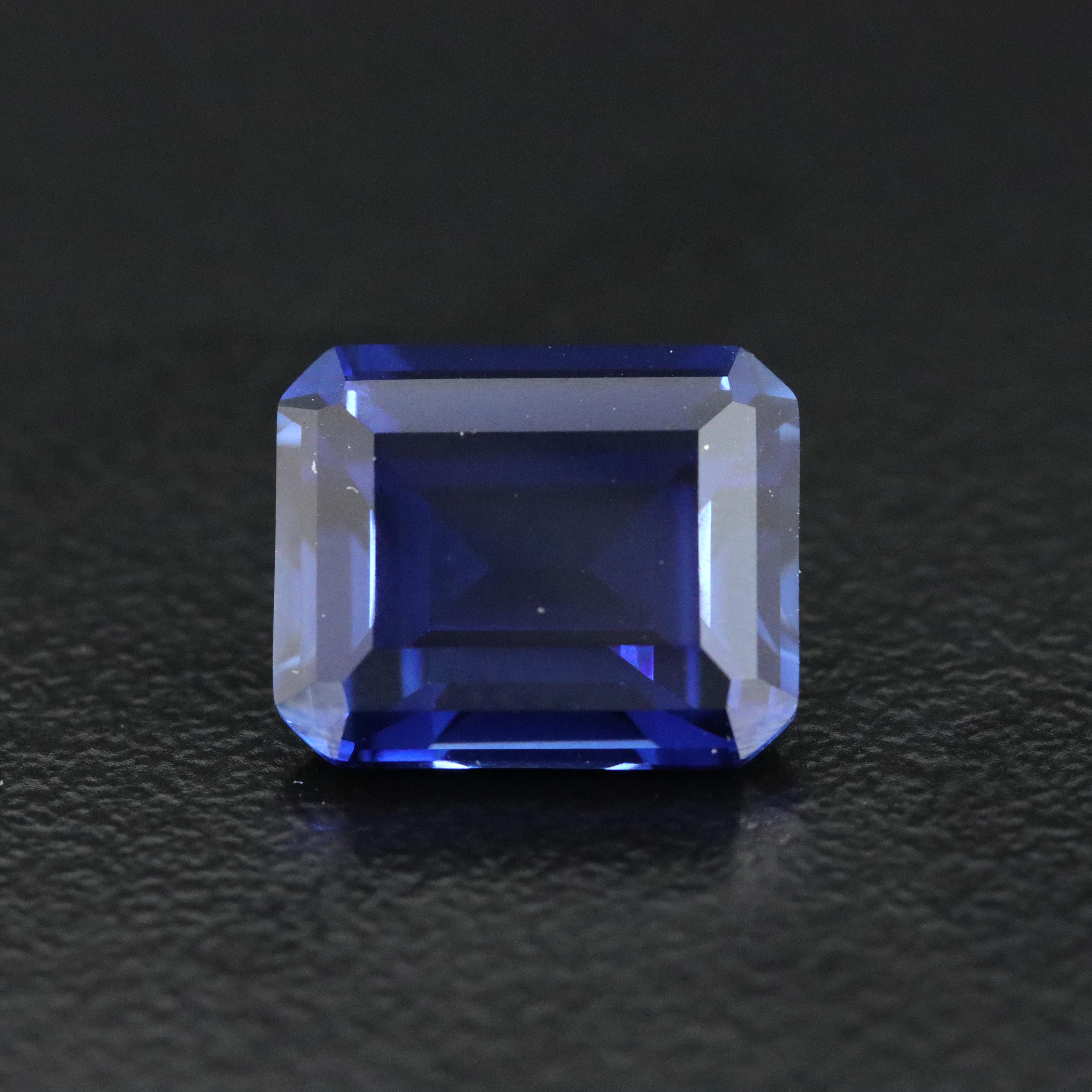 Loose 6.16 CT Lab Grown Sapphire