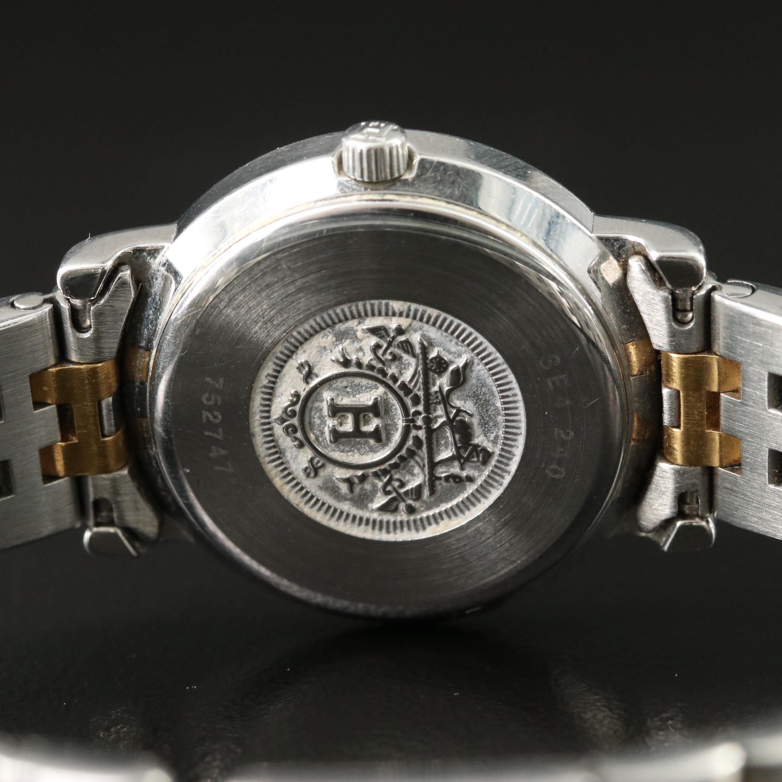 Hermès Sellier Gold-Plated Steel Watch