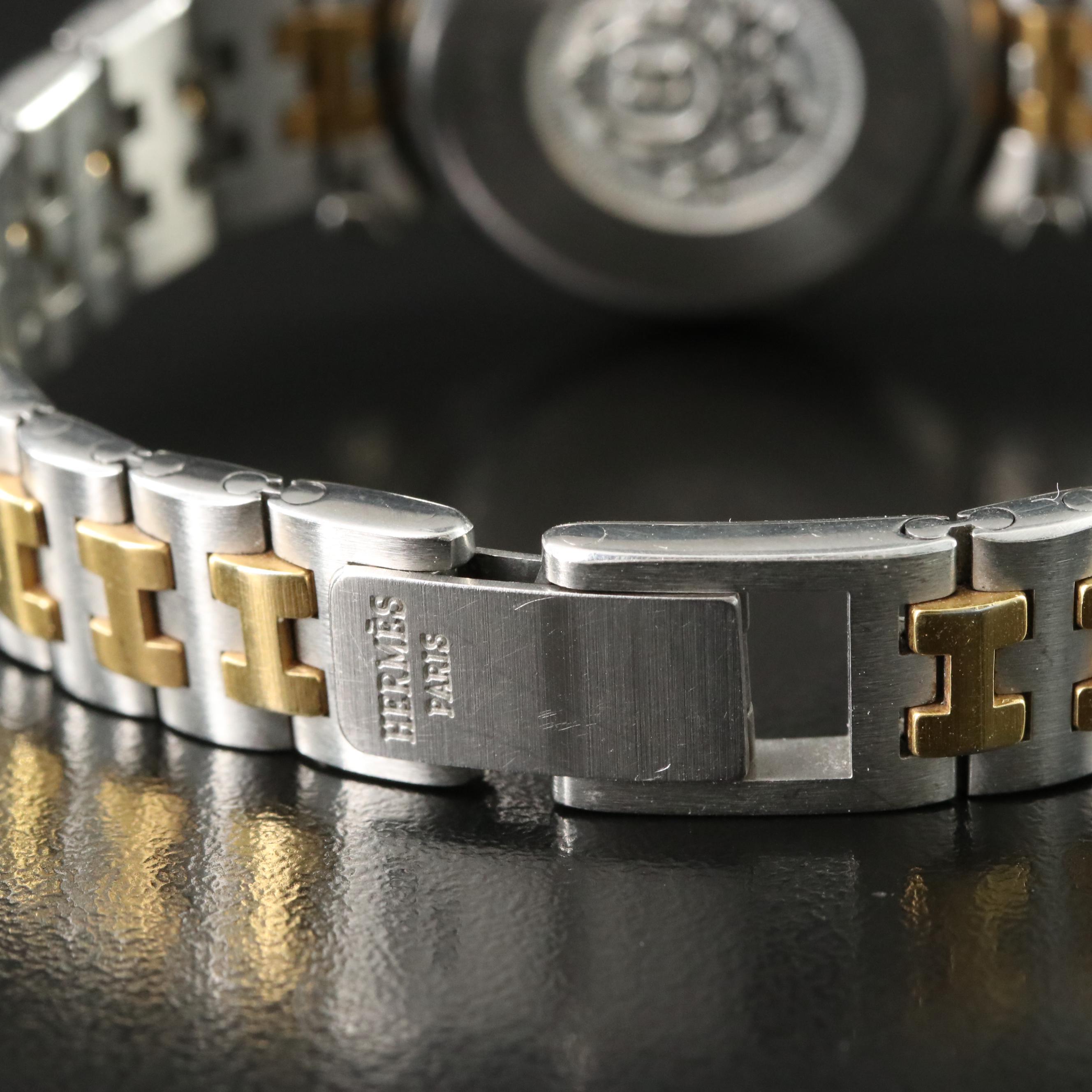 Hermès Sellier Gold-Plated Steel Watch