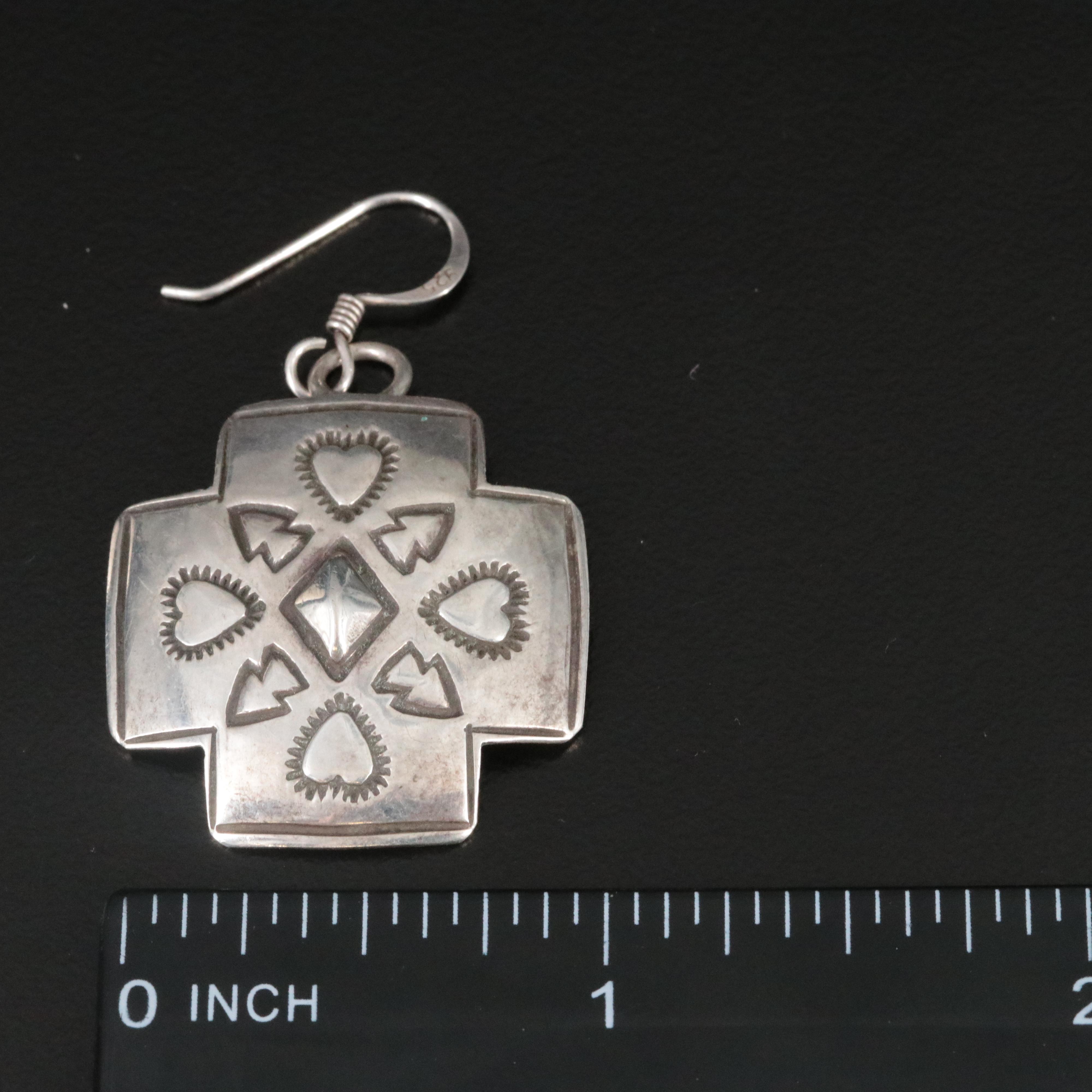 Sterling Southwestern Earring and Brooch Collection