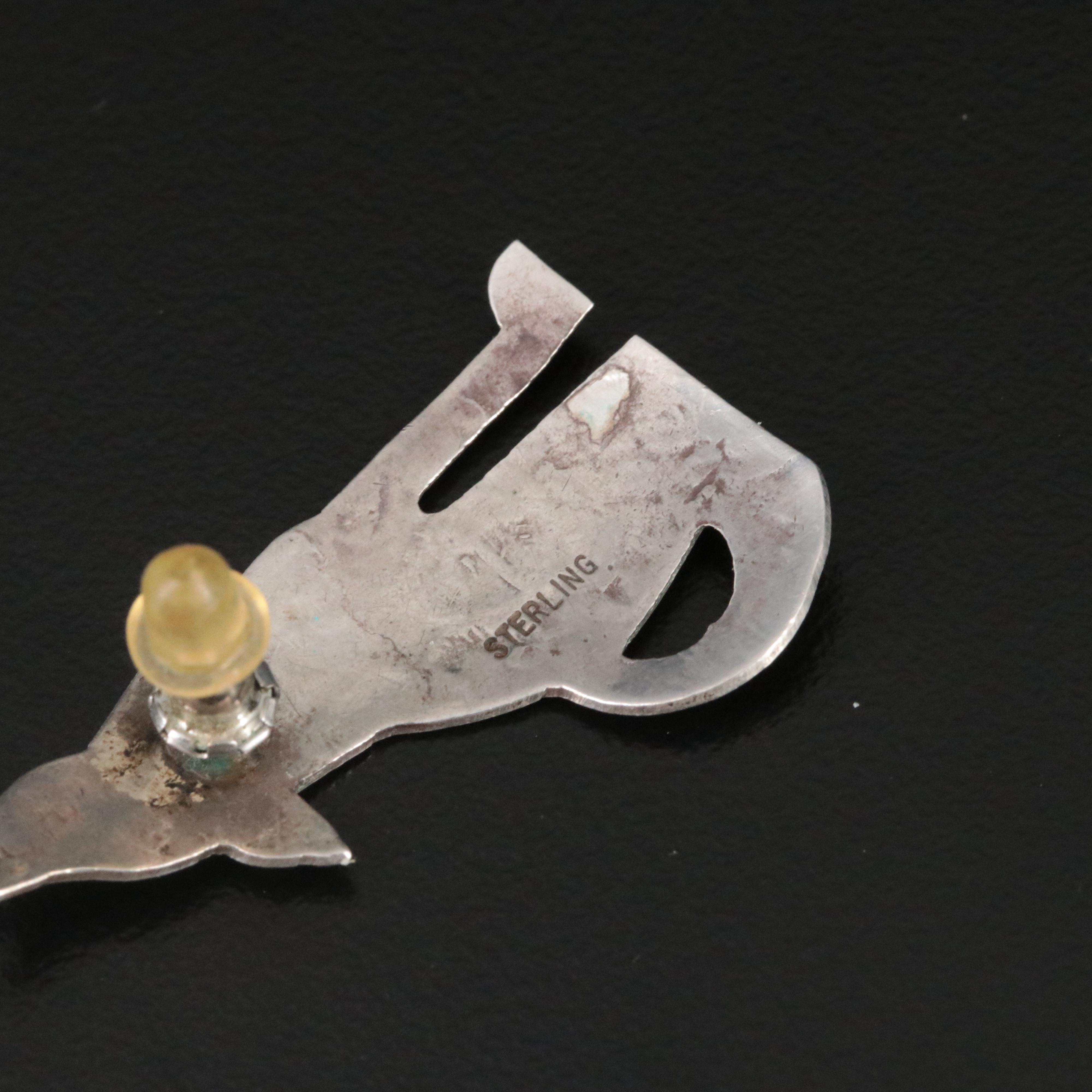 Sterling Southwestern Earring and Brooch Collection