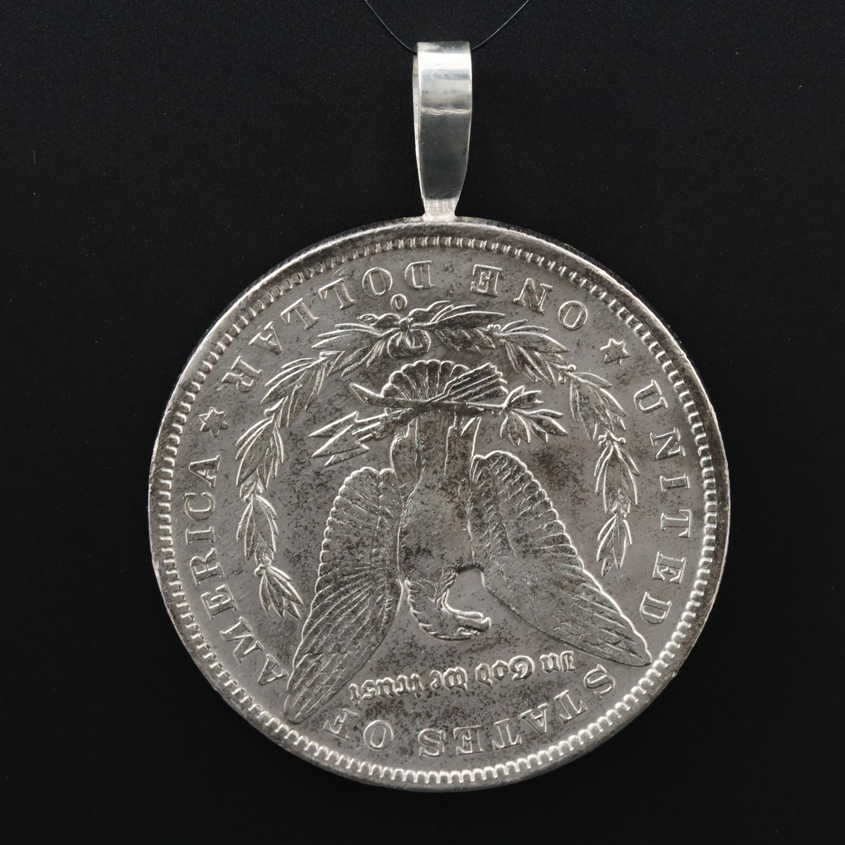 1891 Morgan Silver Dollar Coin Pendant