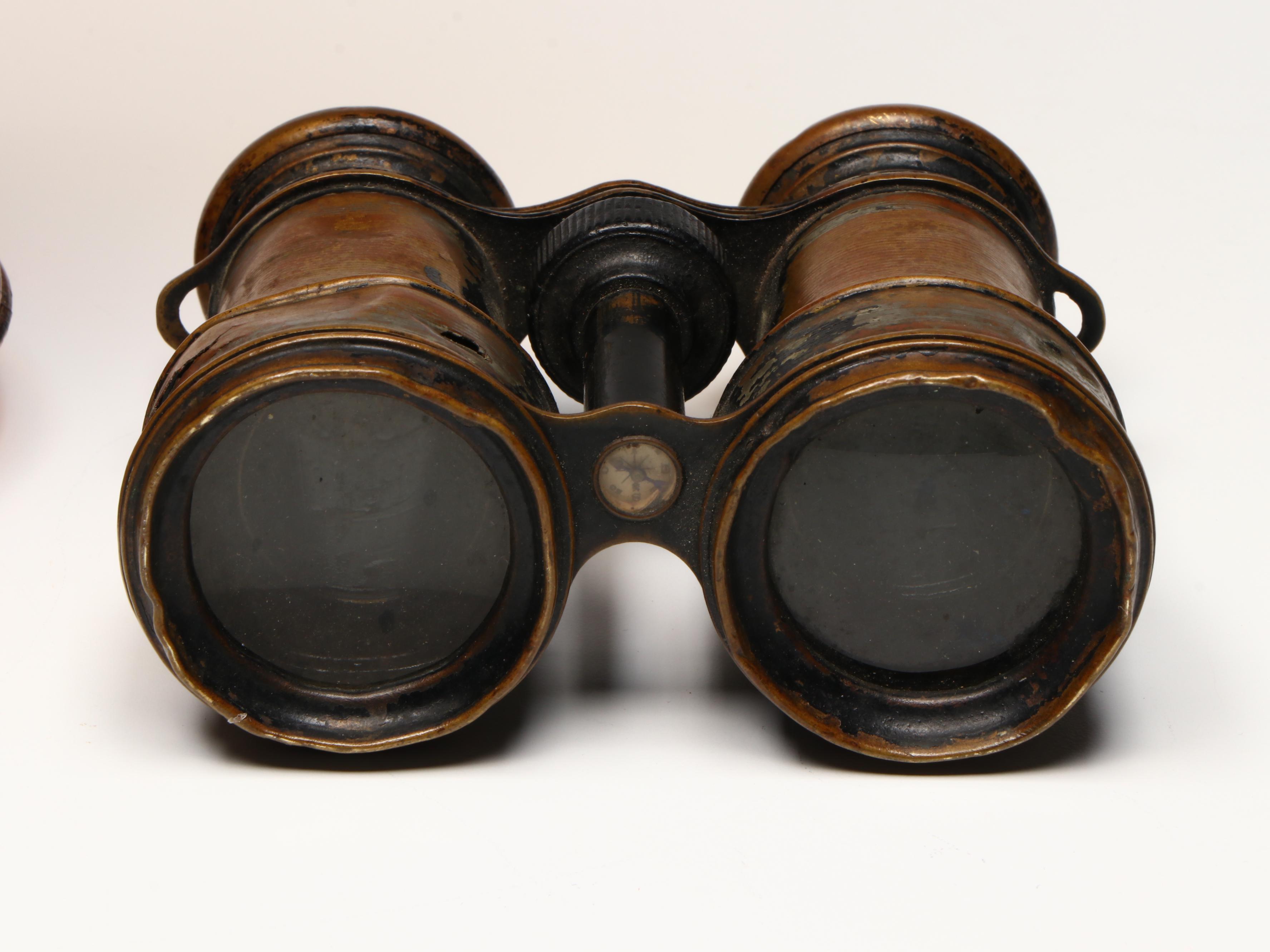 Bausch & Lomb Microscope, Chevalier Opticien, and Other Antiques, Early 20th C.