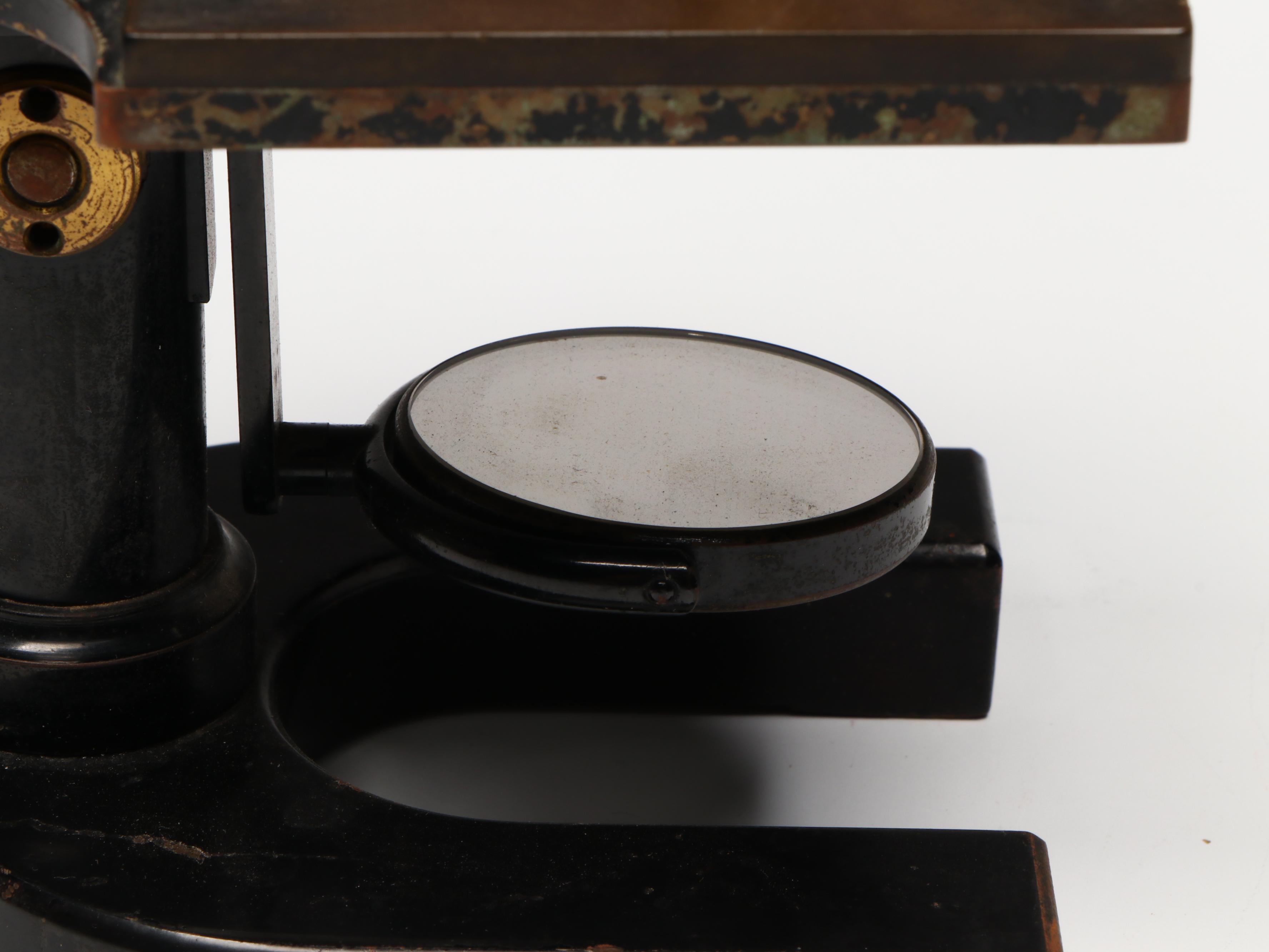 Bausch & Lomb Microscope, Chevalier Opticien, and Other Antiques, Early 20th C.