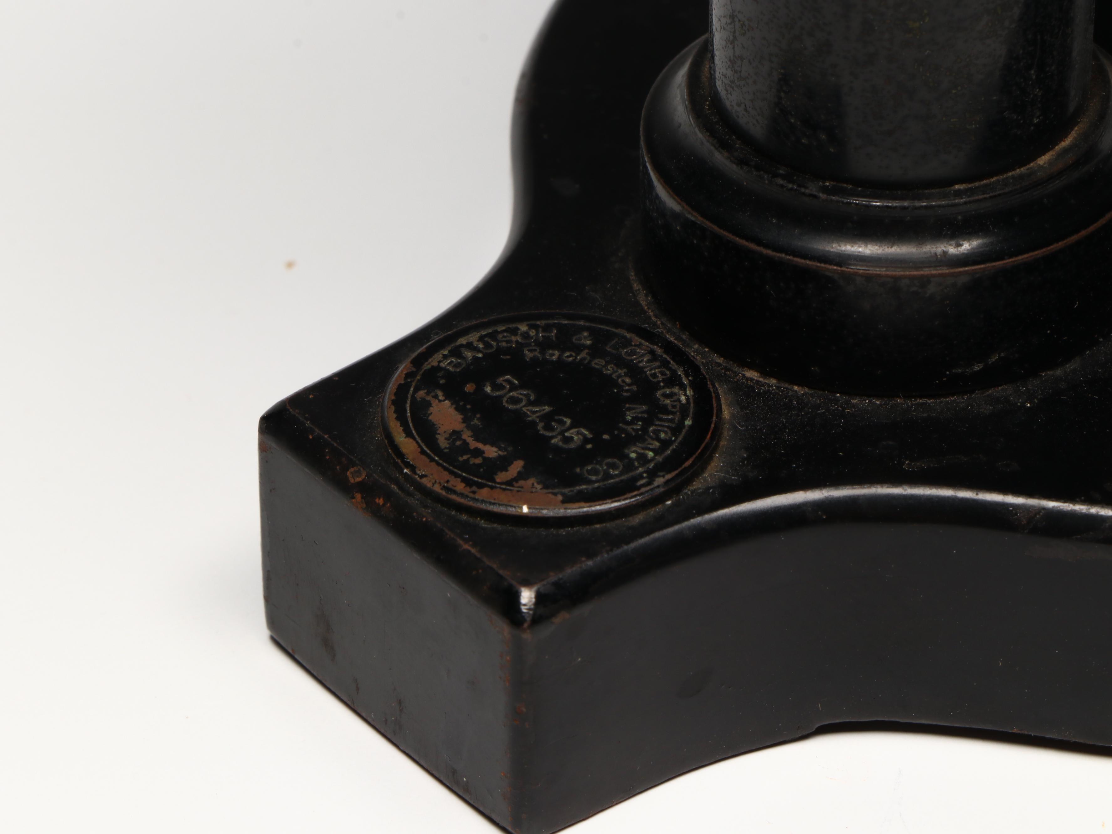 Bausch & Lomb Microscope, Chevalier Opticien, and Other Antiques, Early 20th C.