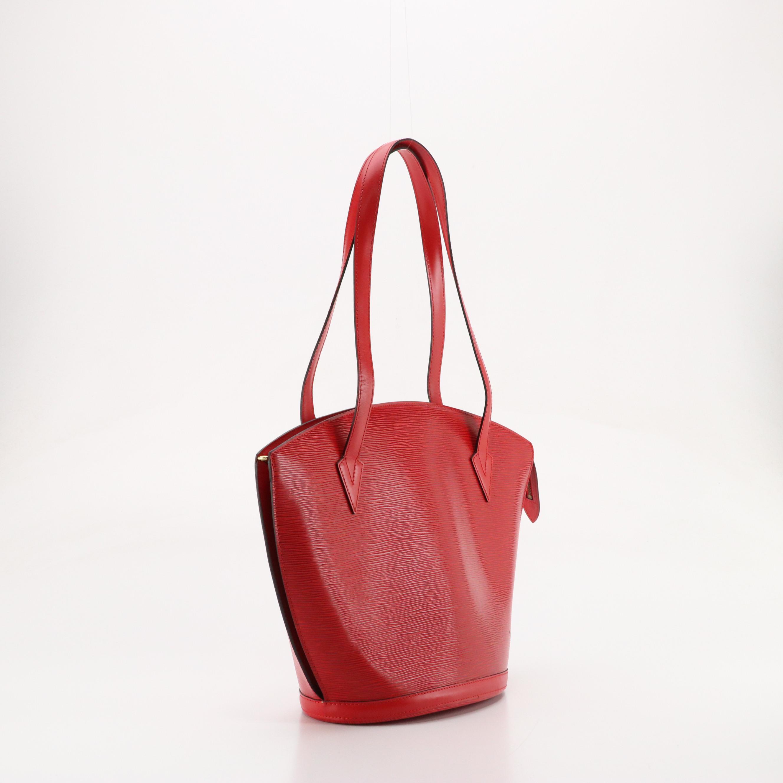 Louis Vuitton Saint Jacques GM Shoulder Bag in Red Epi Leather