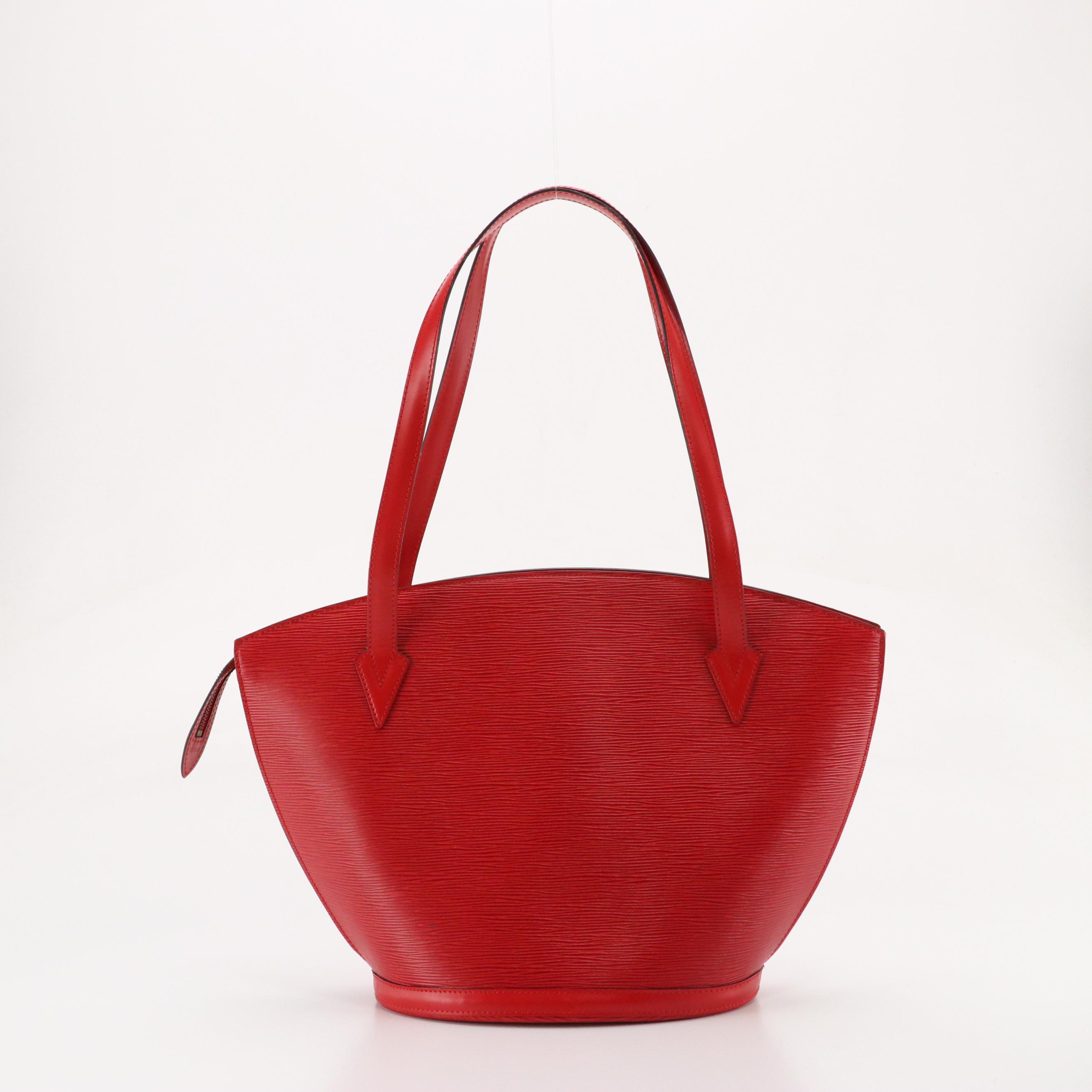 Louis Vuitton Saint Jacques GM Shoulder Bag in Red Epi Leather