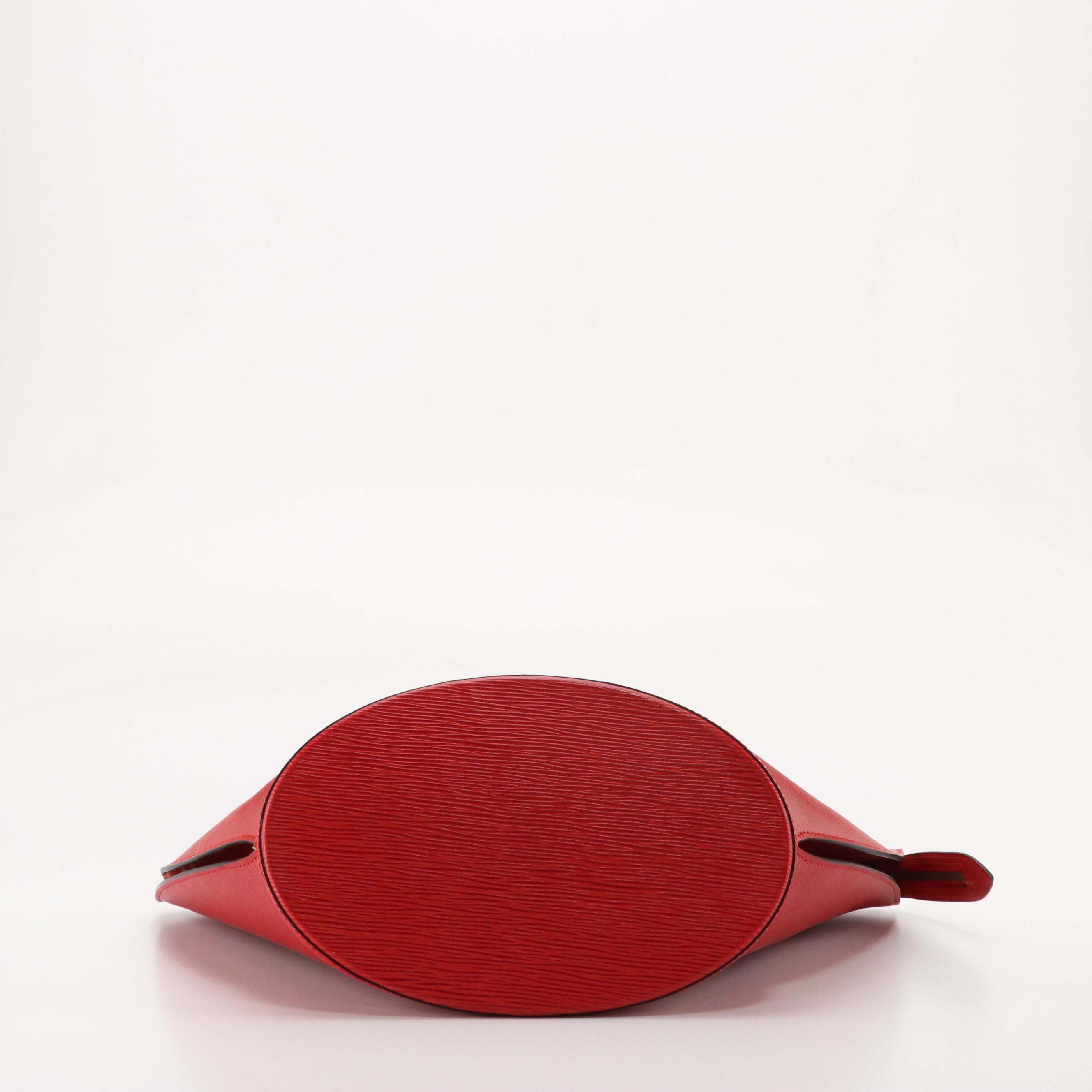 Louis Vuitton Saint Jacques GM Shoulder Bag in Red Epi Leather