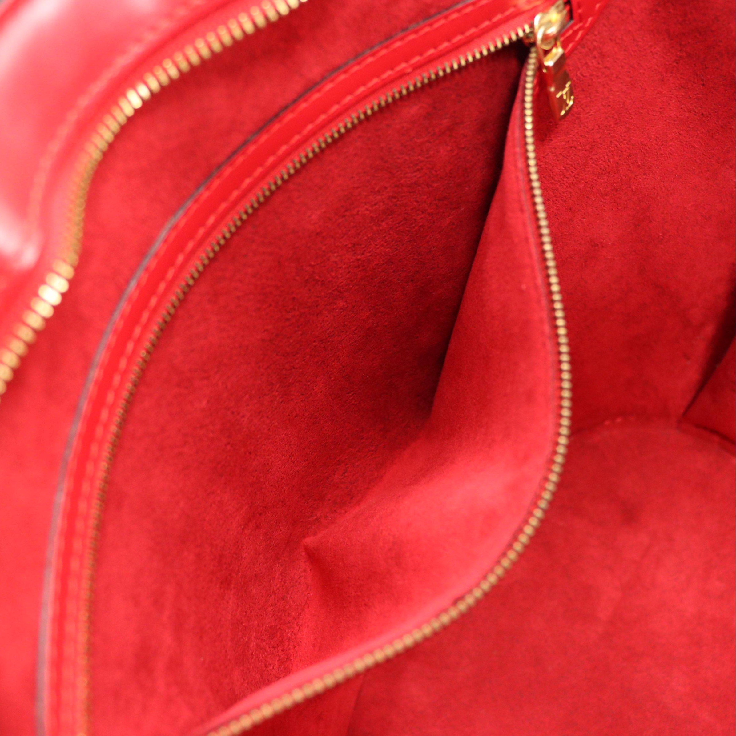Louis Vuitton Saint Jacques GM Shoulder Bag in Red Epi Leather