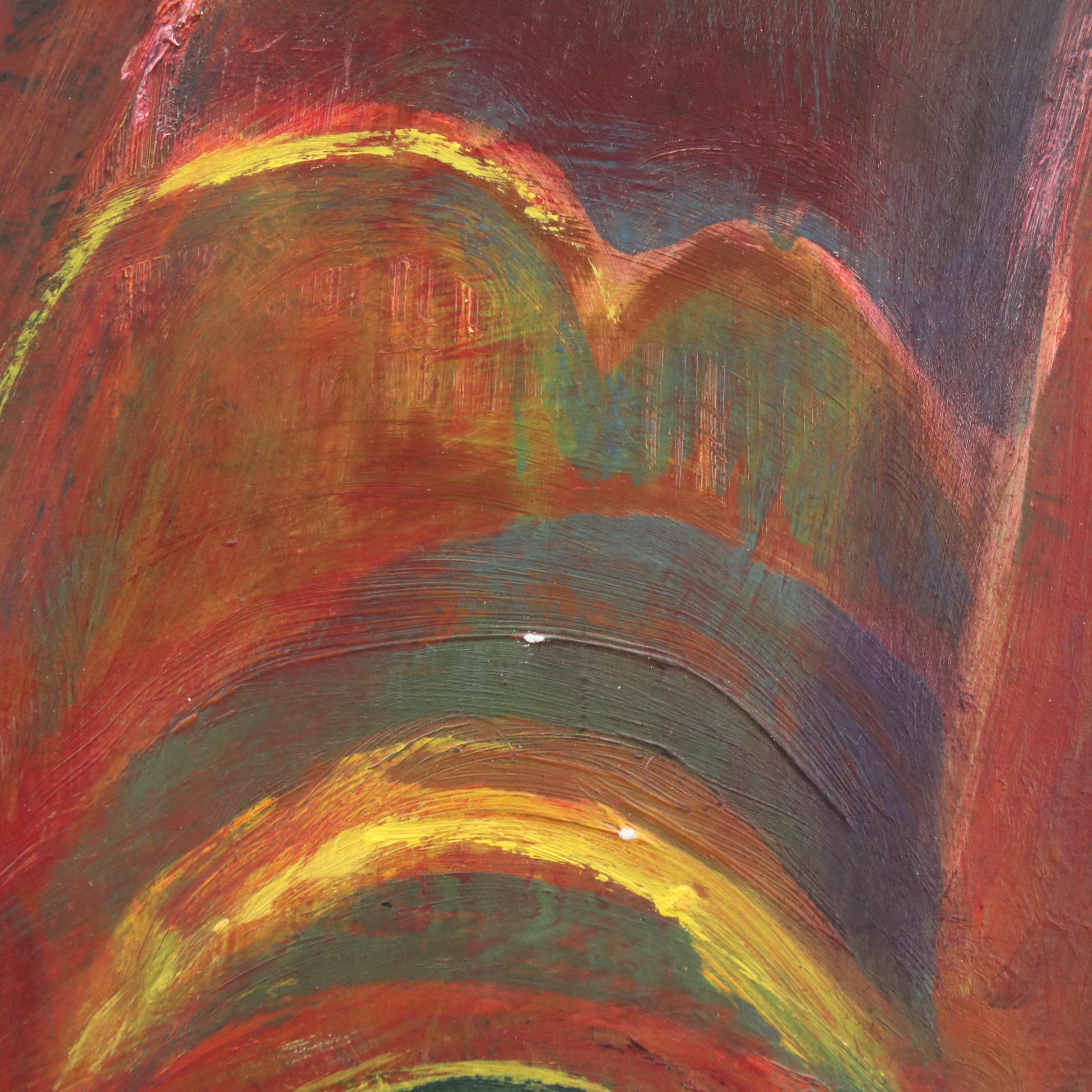 Ann Bowers Abstract Modernist Acrylic Painting, 21st Century