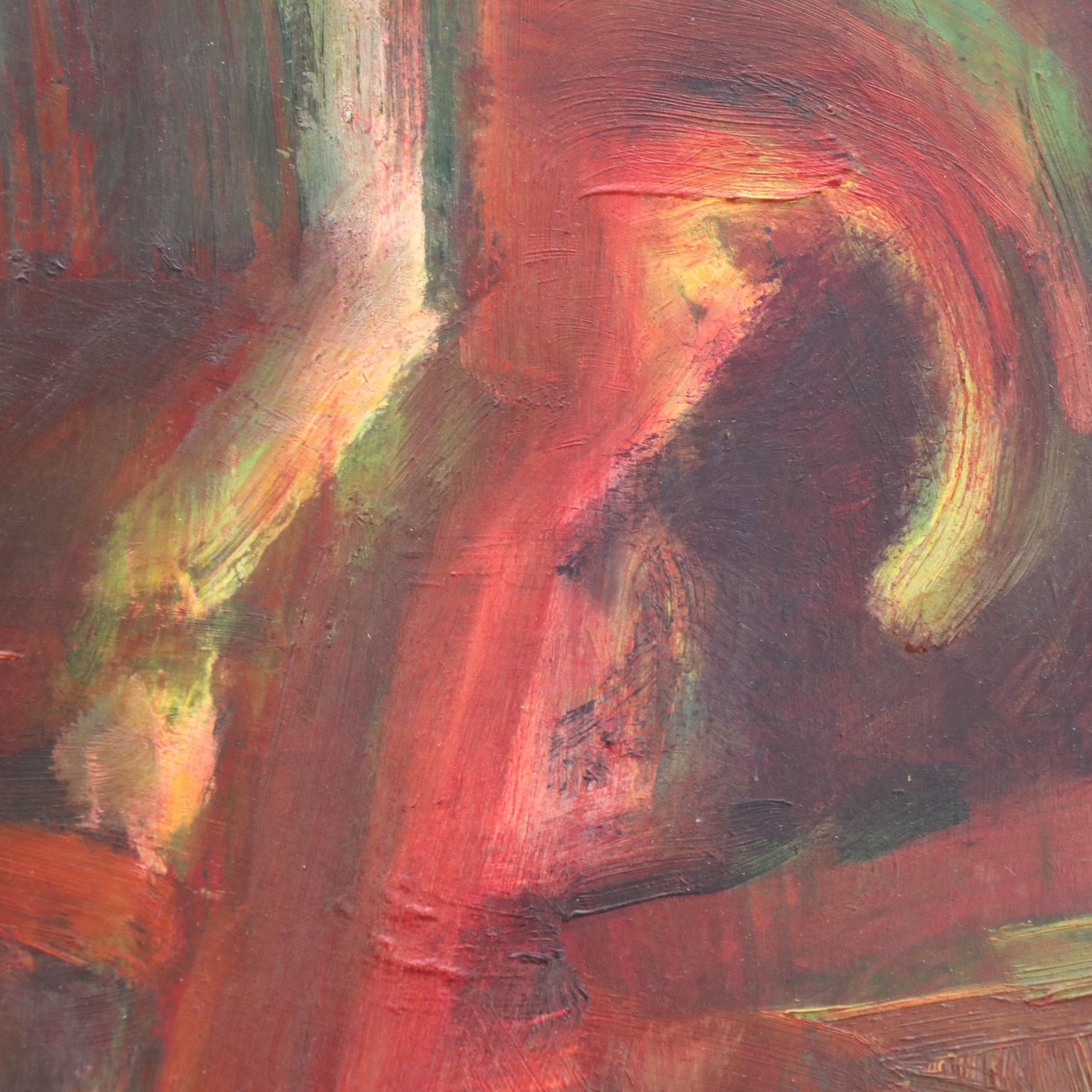 Ann Bowers Abstract Modernist Acrylic Painting, 21st Century