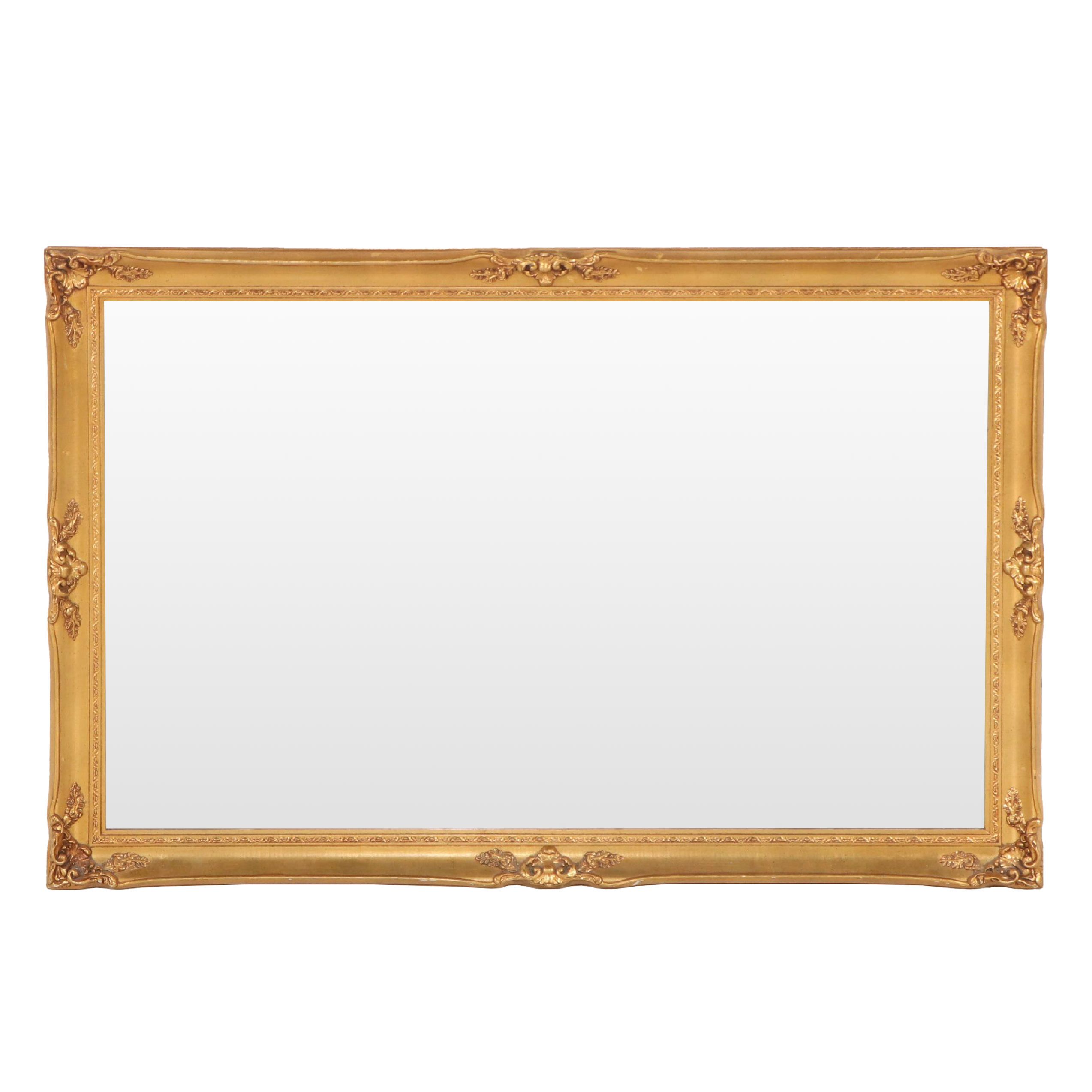 J. A. Olson Company Ornate Giltwood Wall Mirror, Mid to Late 20th Century