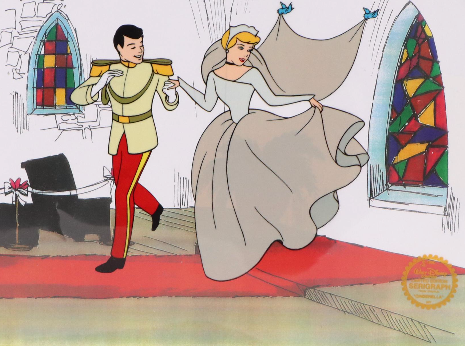 Walt Disney Company Limited Edition Animation Cel from "Cinderella," 1950