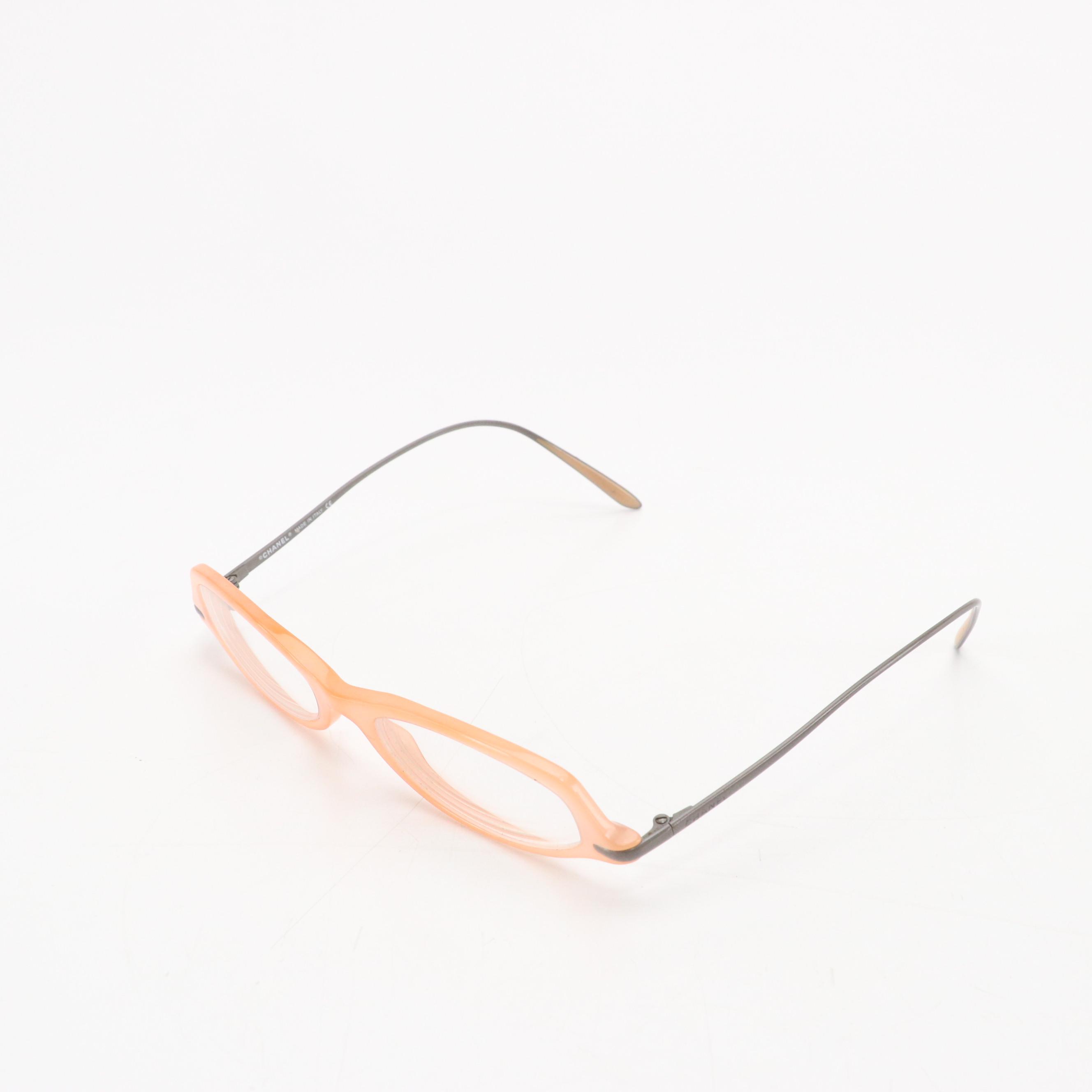 Chanel 3040-T c.671 Vintage Pink Oval Prescription Eyeglasses
