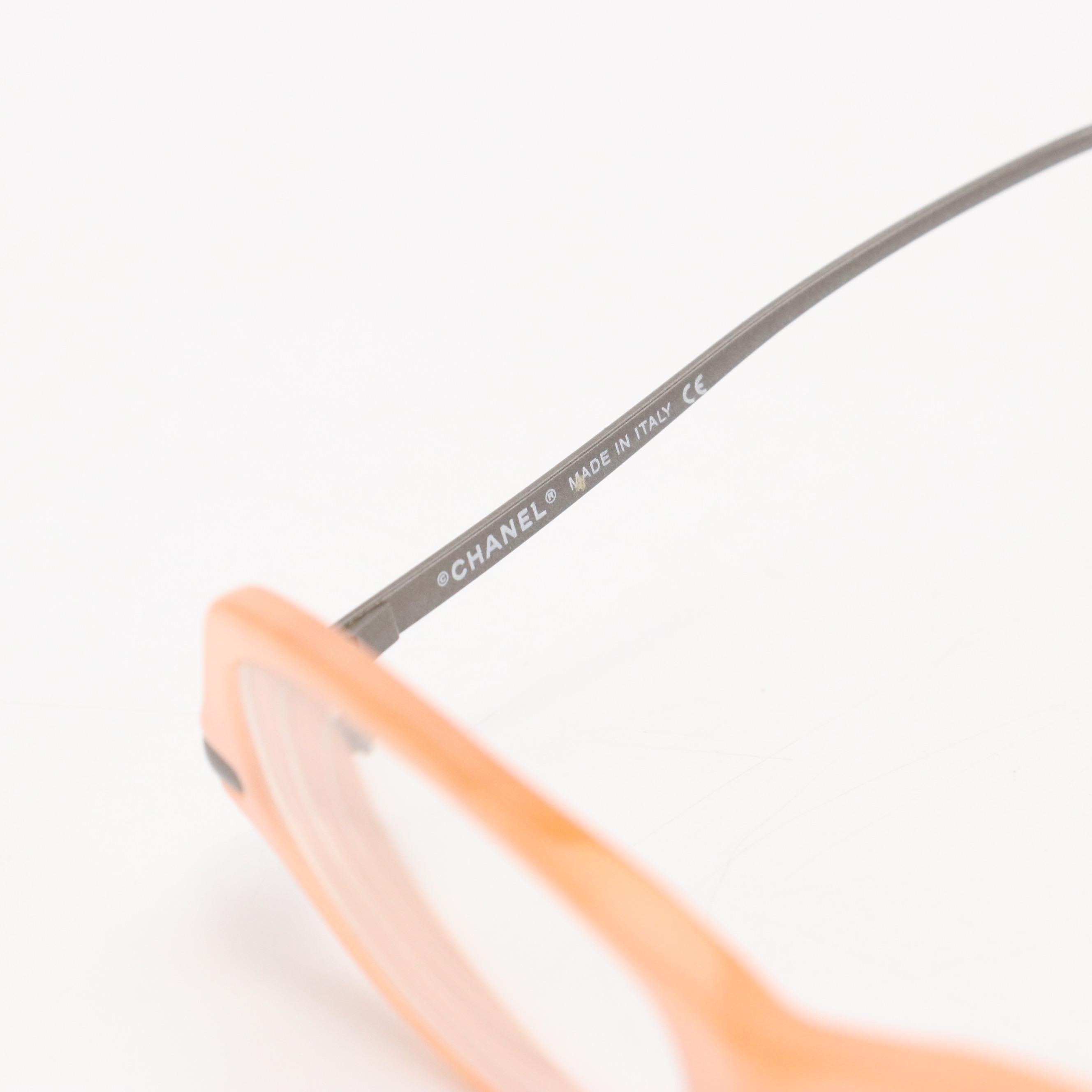 Chanel 3040-T c.671 Vintage Pink Oval Prescription Eyeglasses