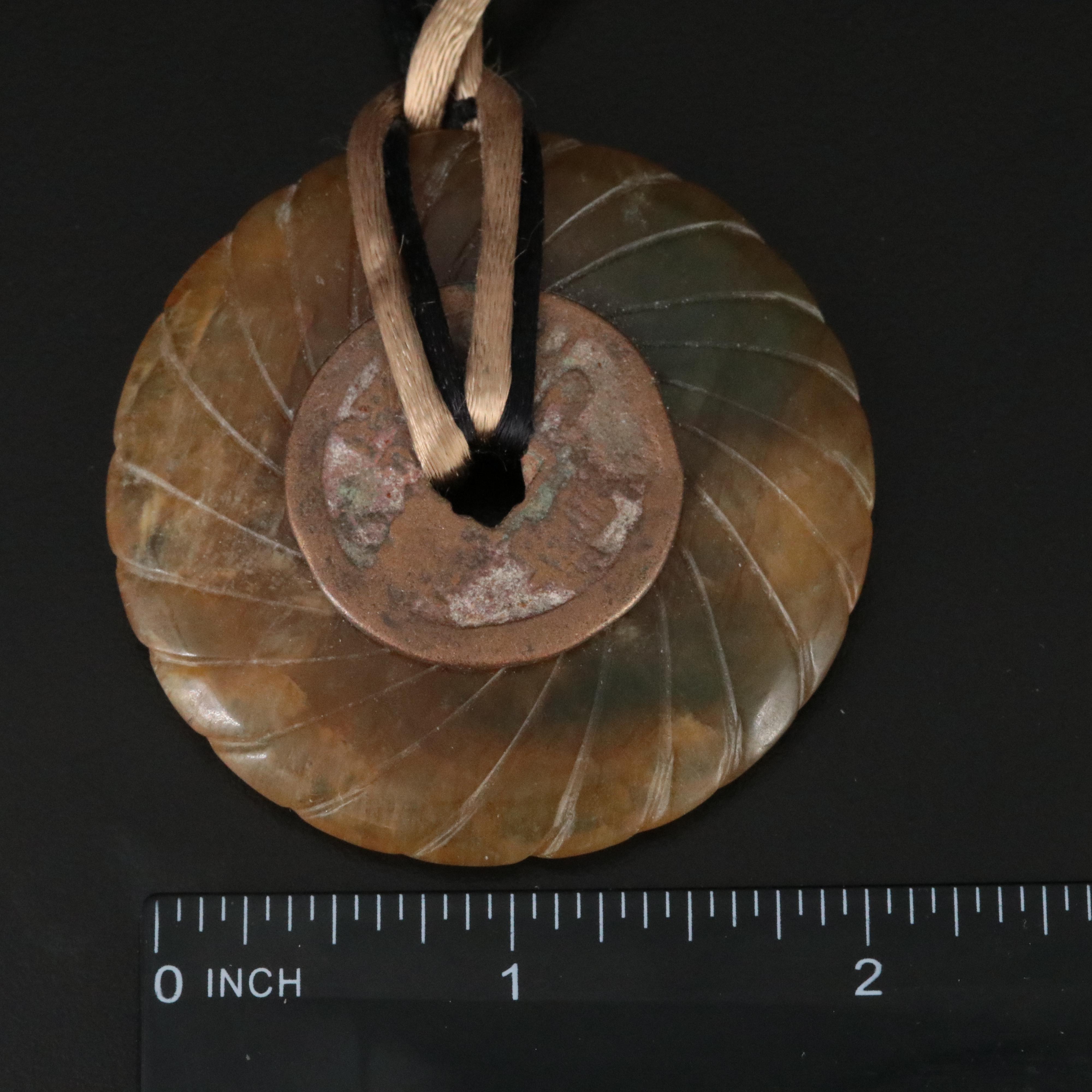 Serpentine Asian Pendant Necklace Collection