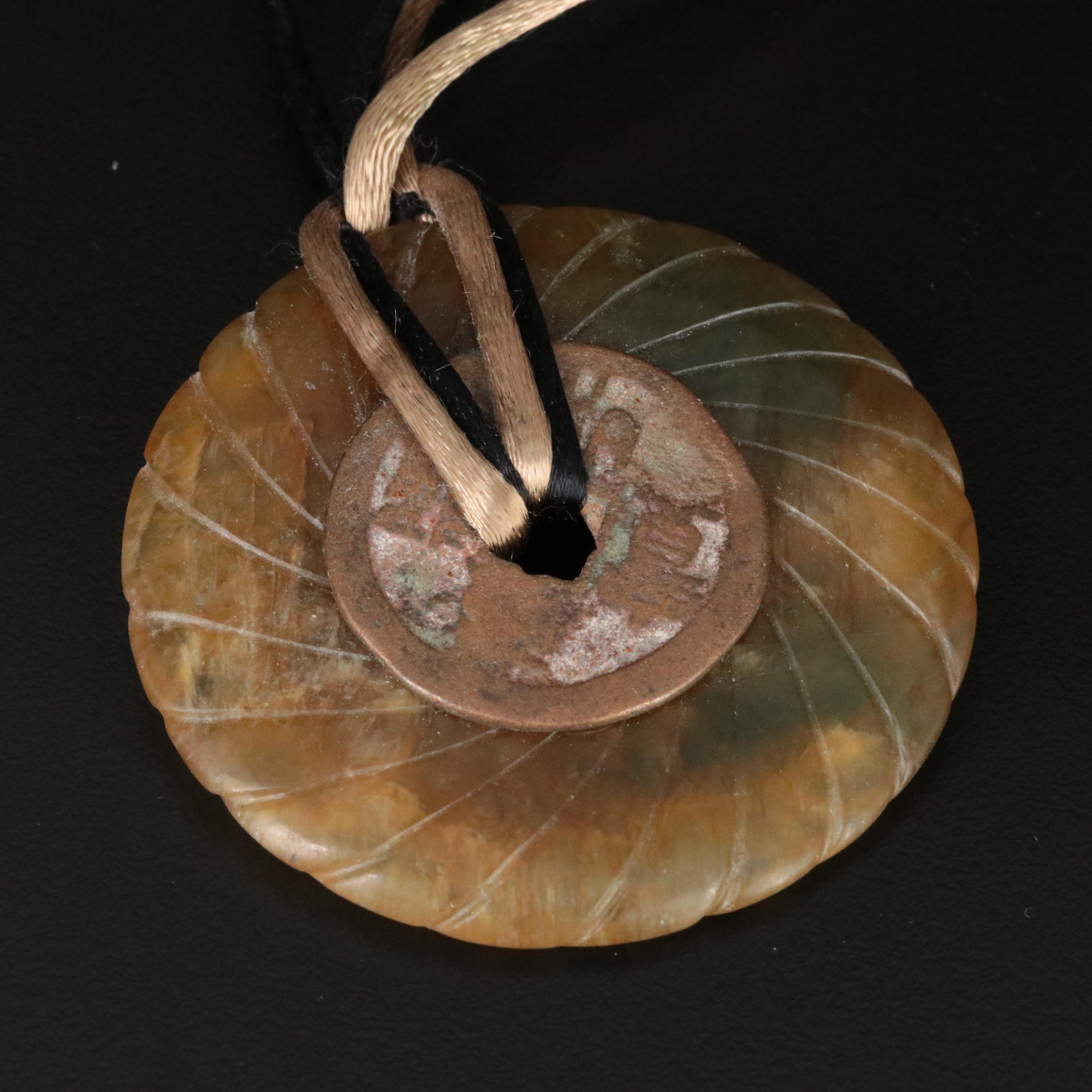 Serpentine Asian Pendant Necklace Collection