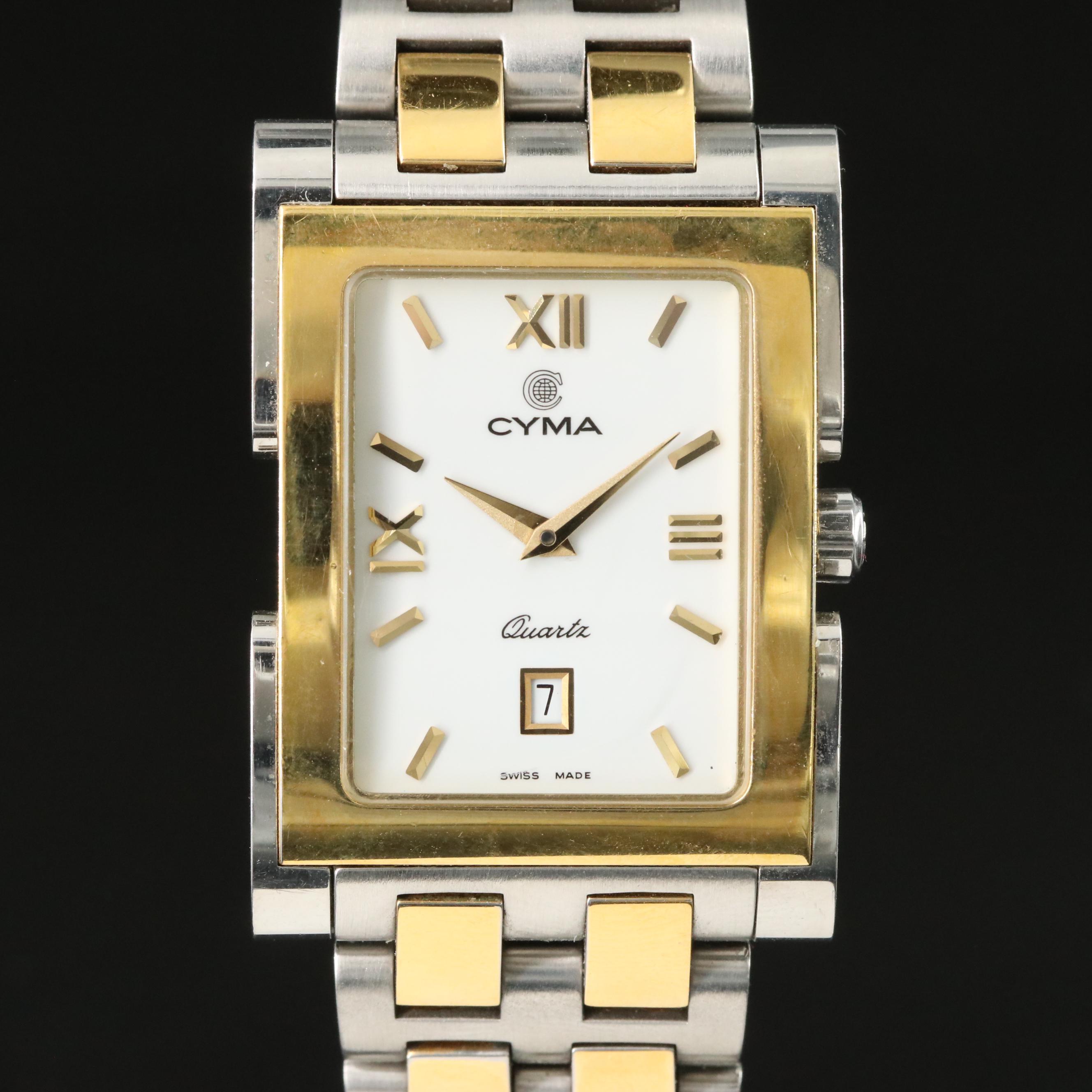 Cyma Imperium Gold-Plate & Steel Watch