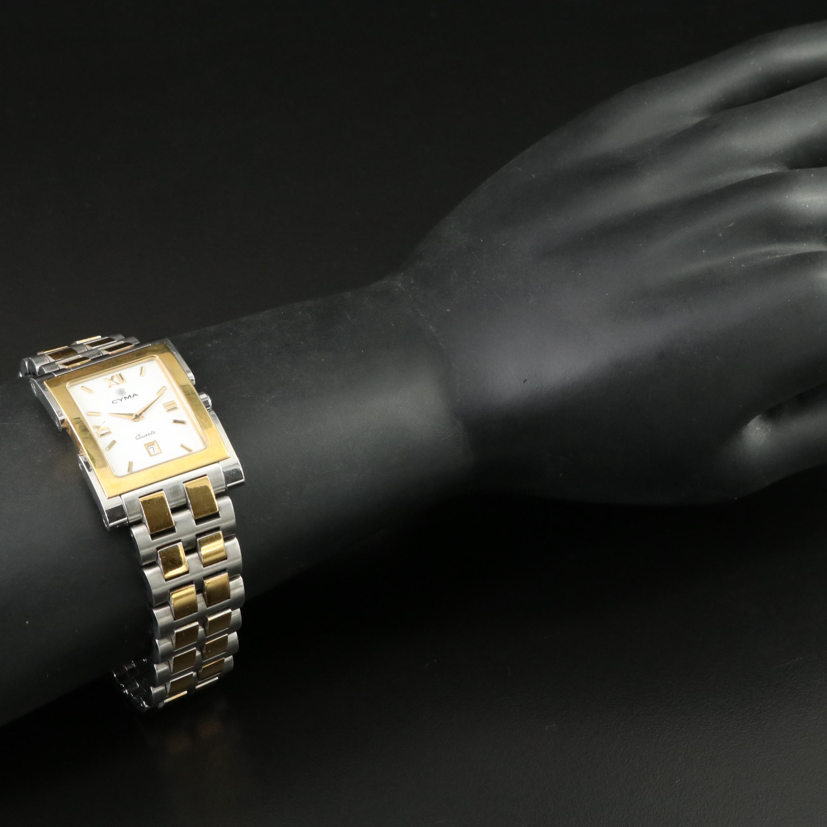 Cyma Imperium Gold-Plate & Steel Watch