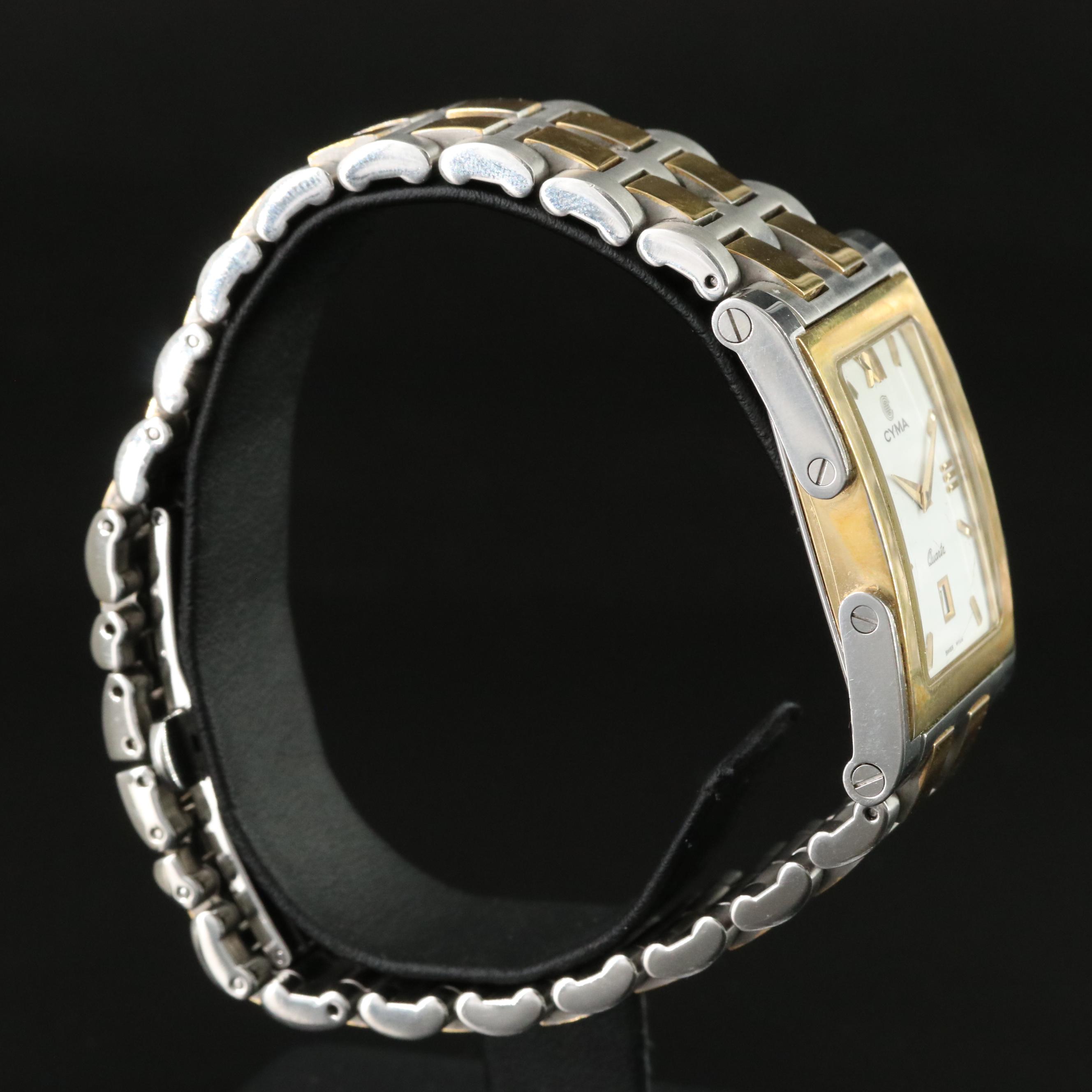 Cyma Imperium Gold-Plate & Steel Watch