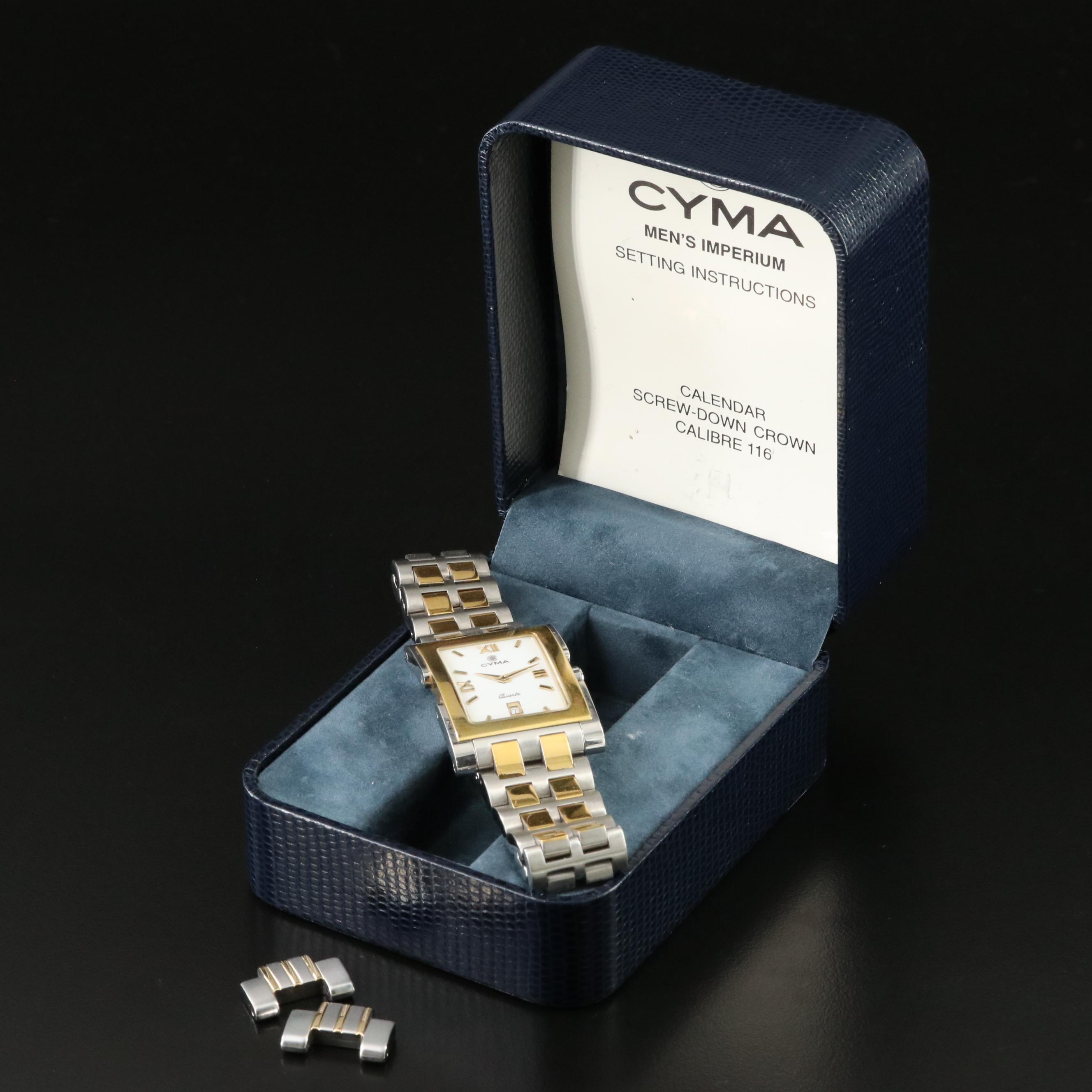 Cyma Imperium Gold-Plate & Steel Watch