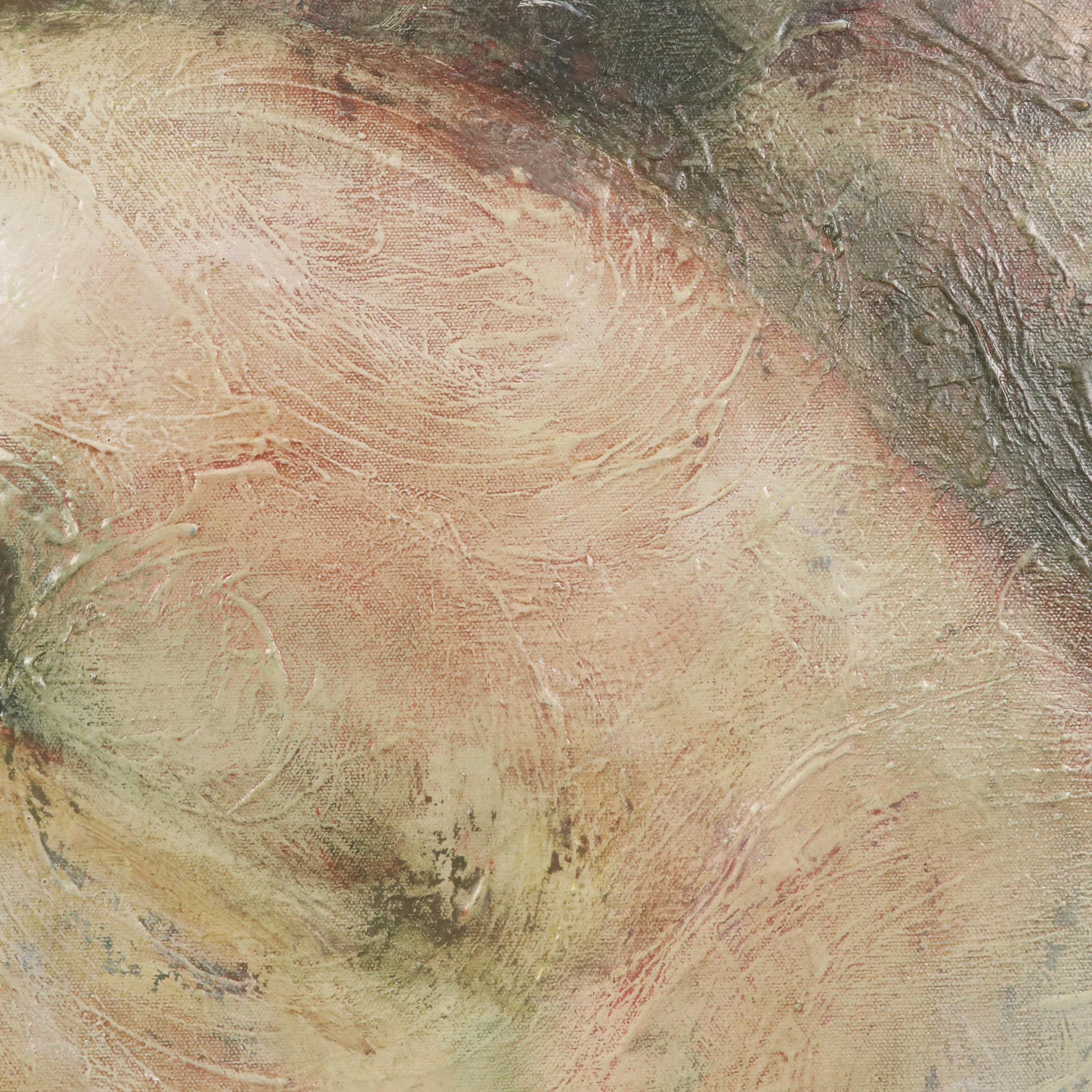 Oil Painting by Ann Bowers, Florentine Figure, 20th Century