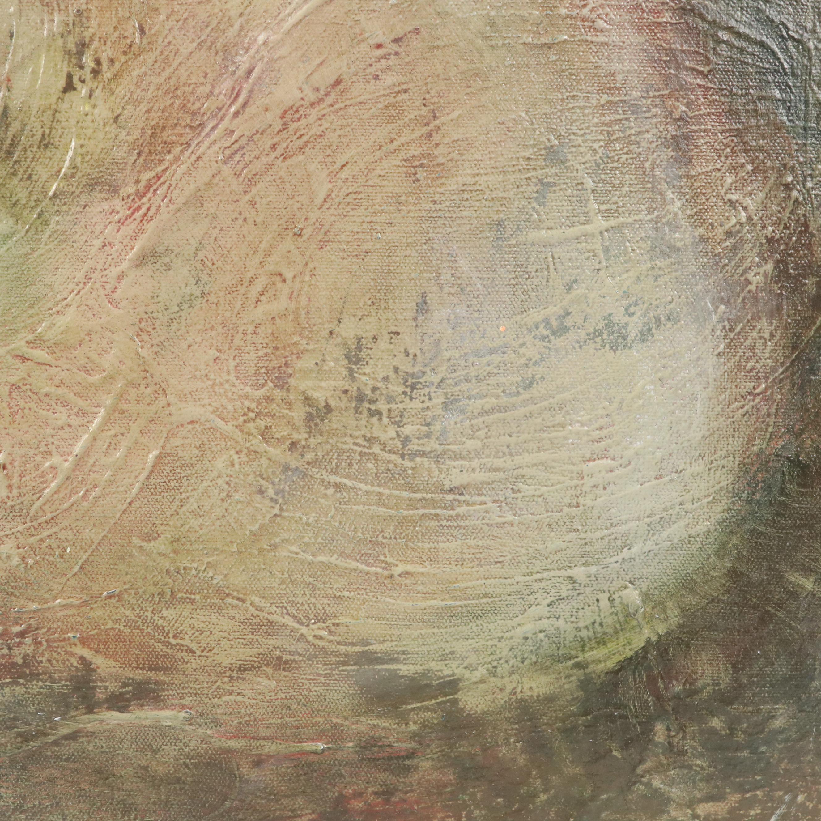 Oil Painting by Ann Bowers, Florentine Figure, 20th Century