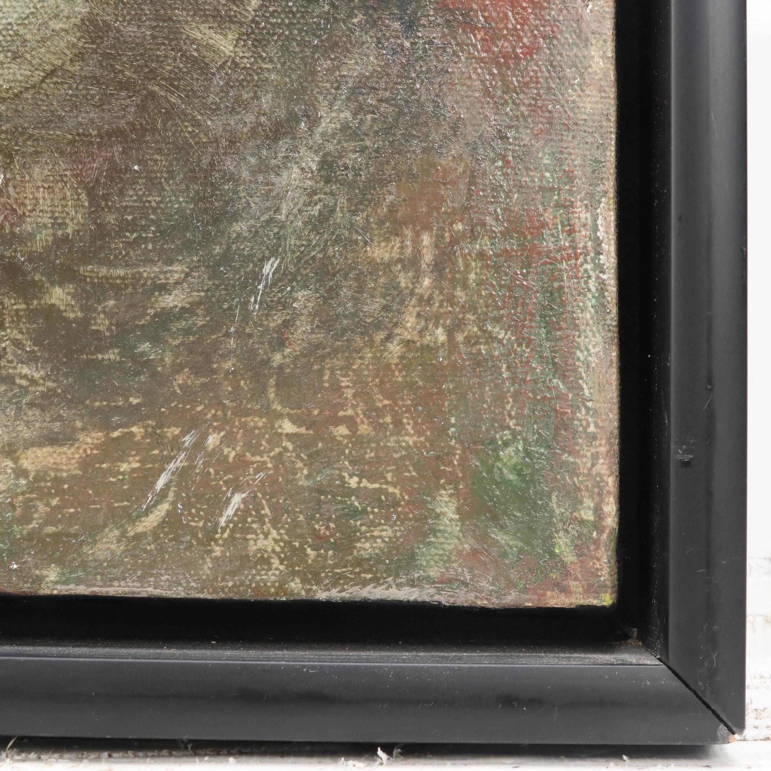 Oil Painting by Ann Bowers, Florentine Figure, 20th Century