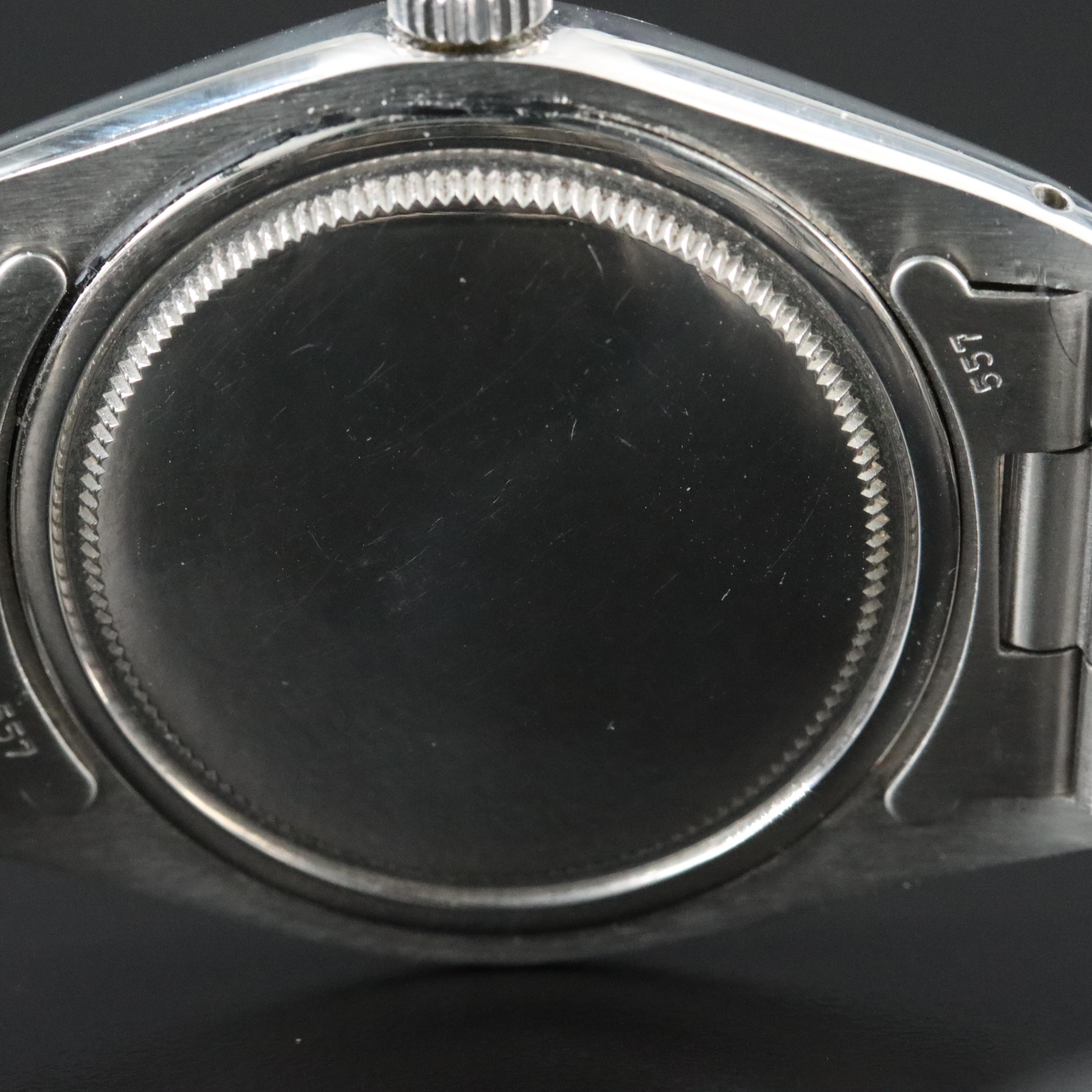 Rolex Stella Green Lacquer Enamel Dial Oysterdate 6694 Watch