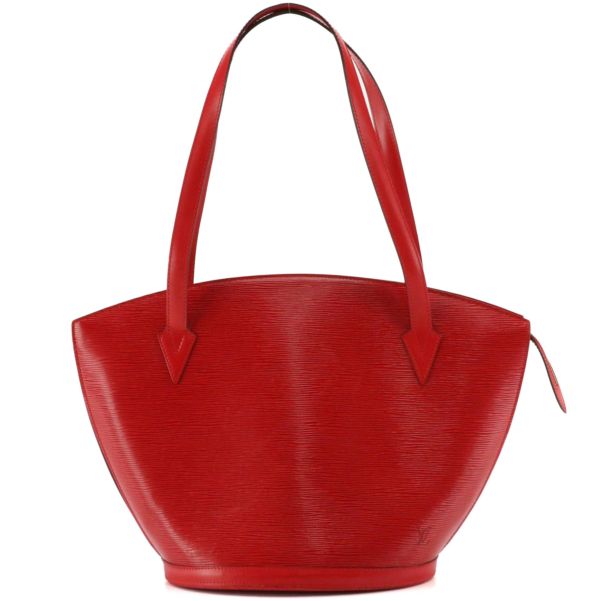 Louis Vuitton Saint Jacques GM Shoulder Bag in Red Epi Leather