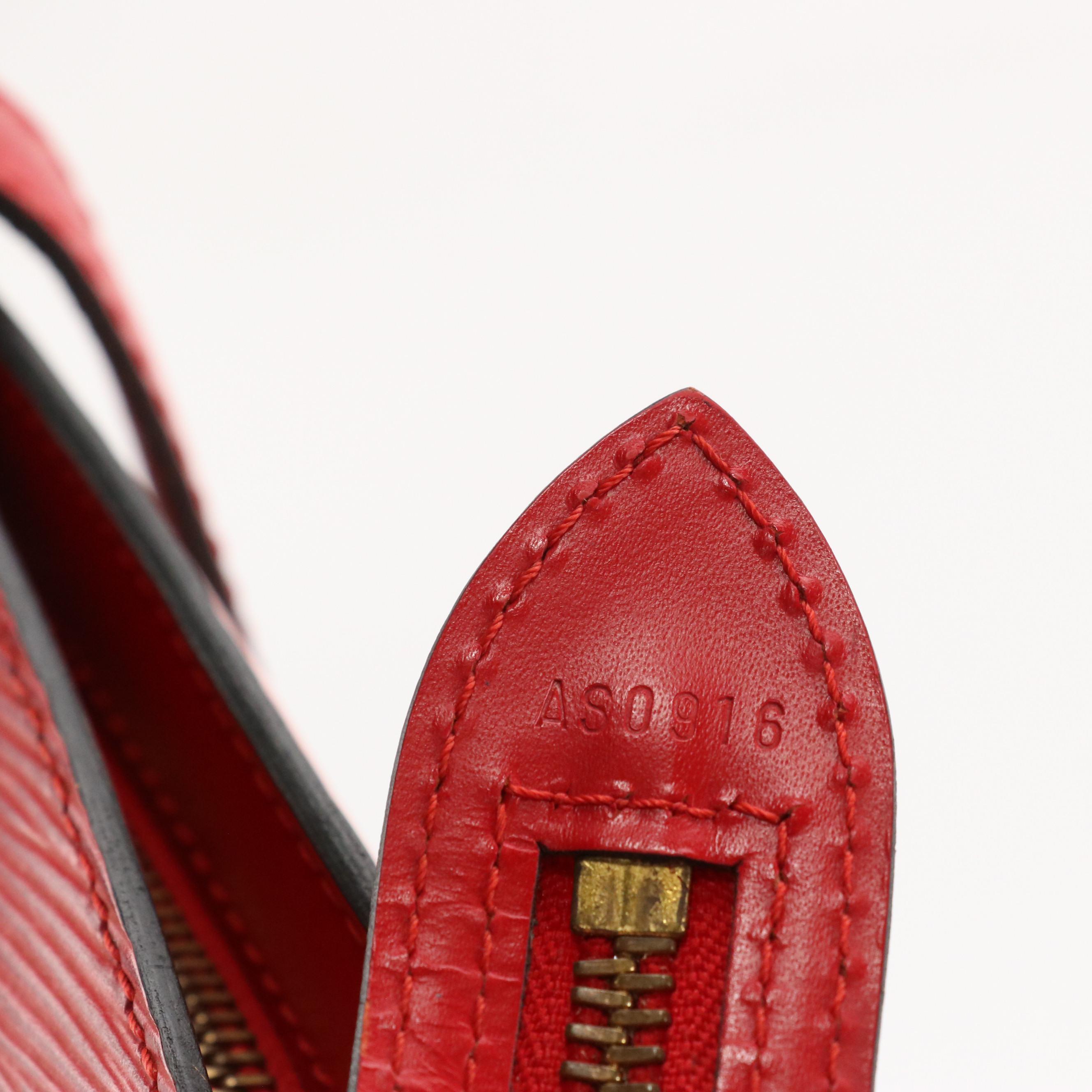 Louis Vuitton Saint Jacques GM in Castilian Red Epi/Smooth Leather