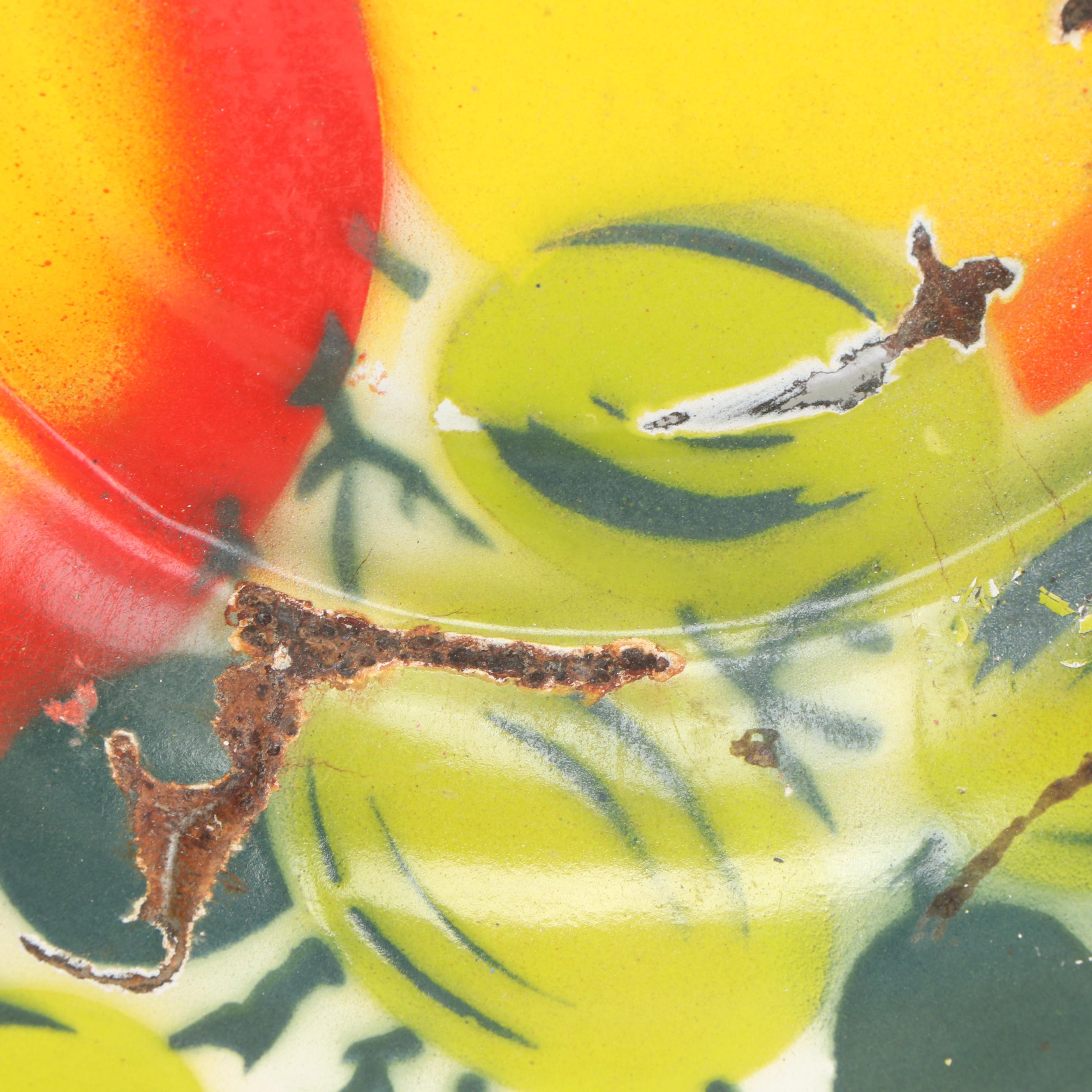 Enamel Metal Bowl, Lidded Bowl, Teapot, and More Kitchenware, Mid-20th Century