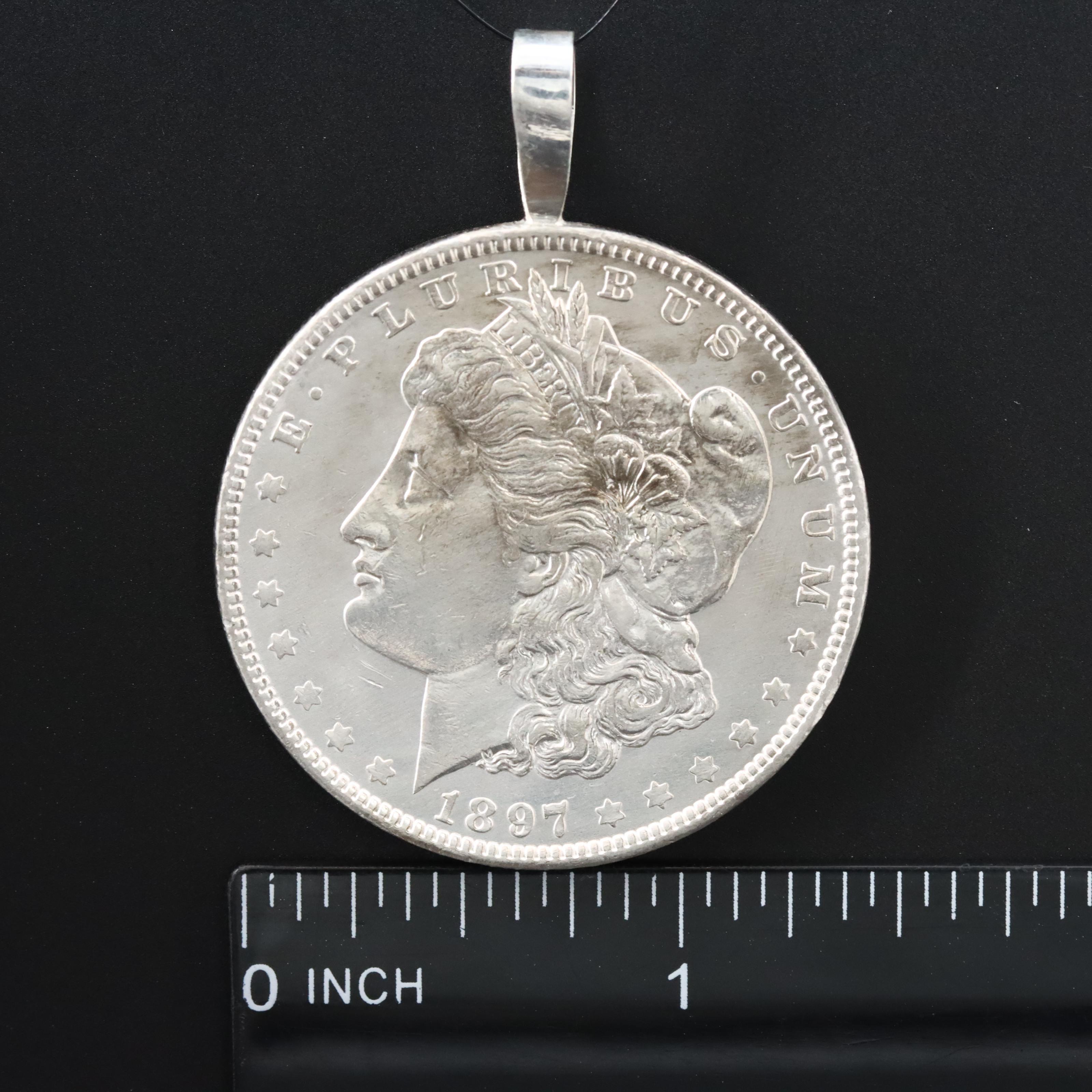 1897 Morgan Silver Dollar Coin Pendant