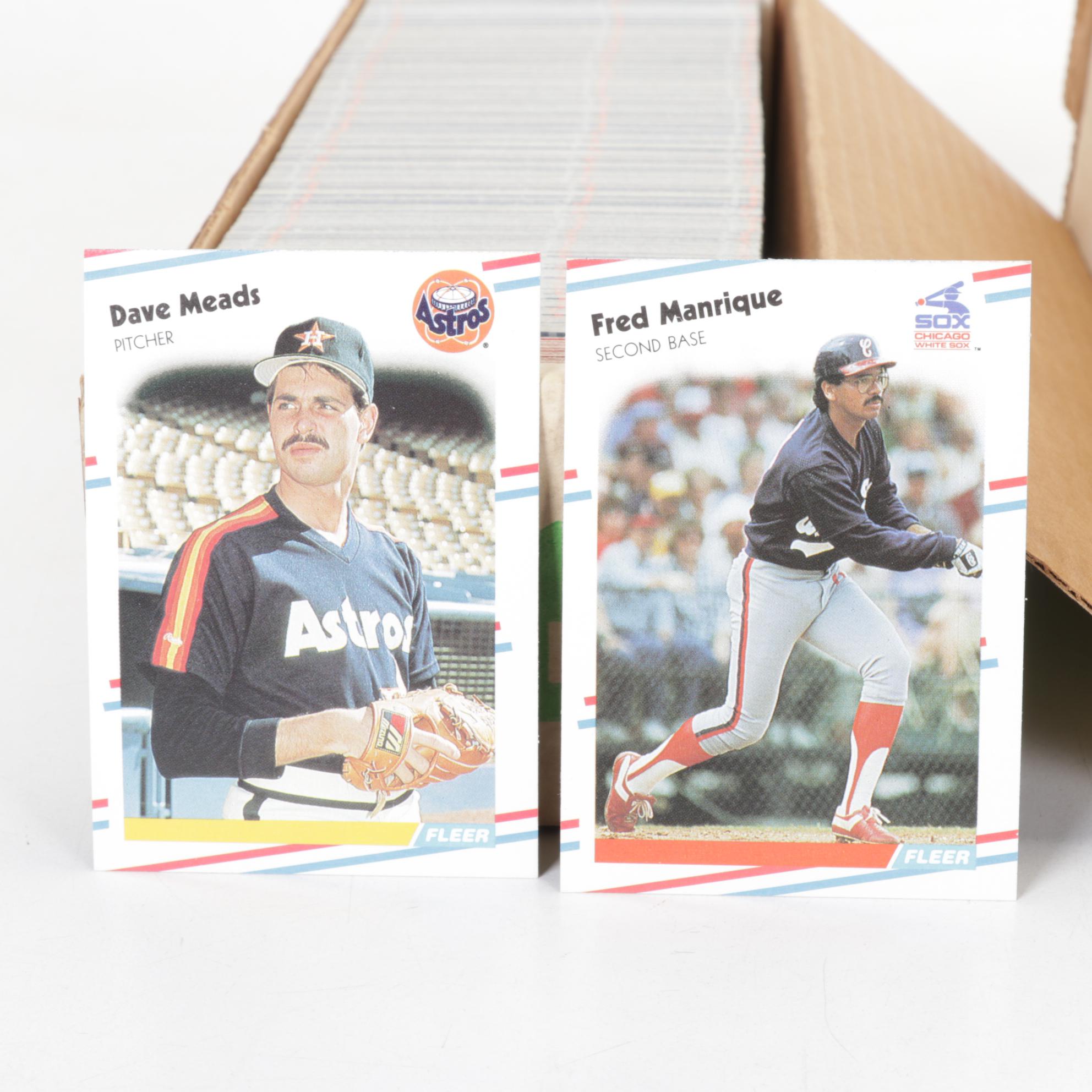 Fleer & Donruss Baseball Card Collection with Original Boxes, 1986-1988