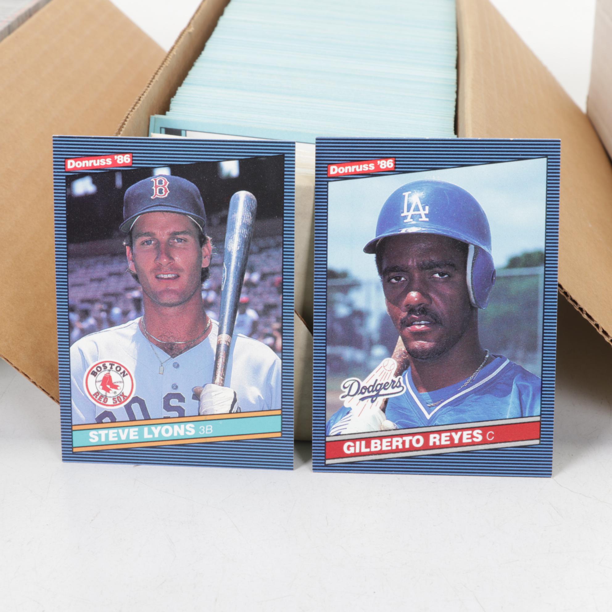 Fleer & Donruss Baseball Card Collection with Original Boxes, 1986-1988