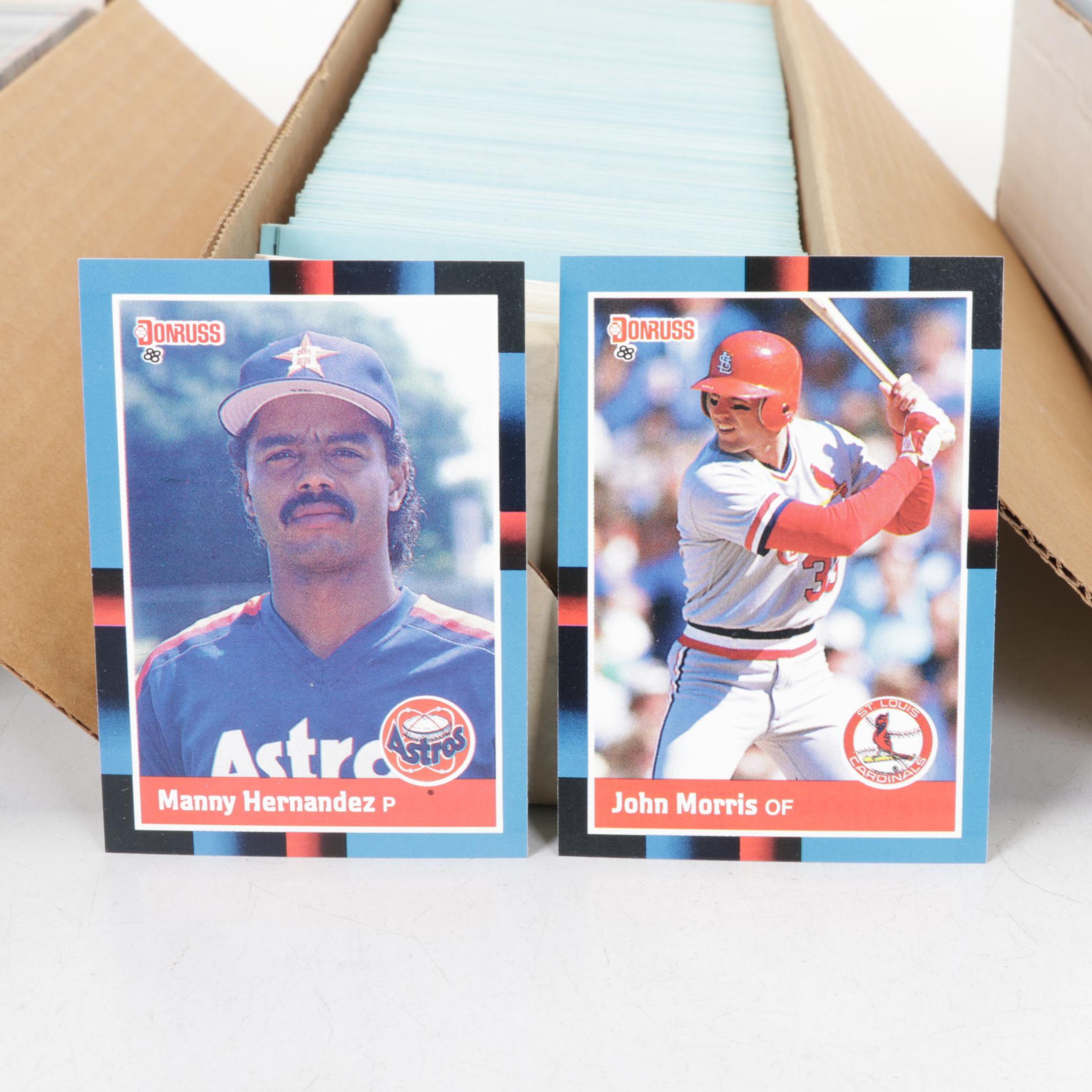 Fleer & Donruss Baseball Card Collection with Original Boxes, 1986-1988