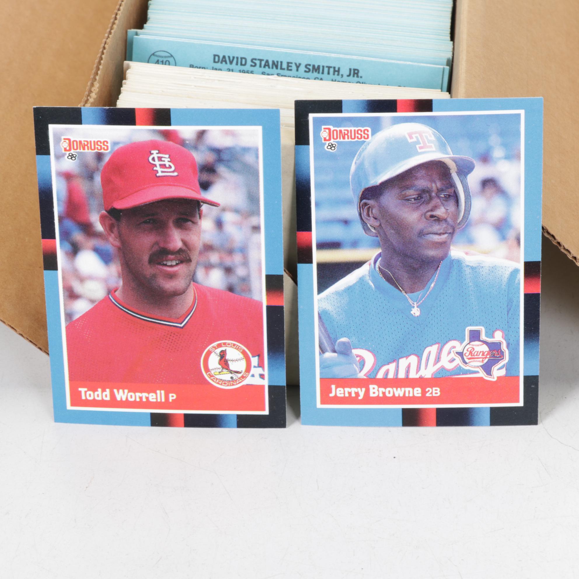 Fleer & Donruss Baseball Card Collection with Original Boxes, 1986-1988