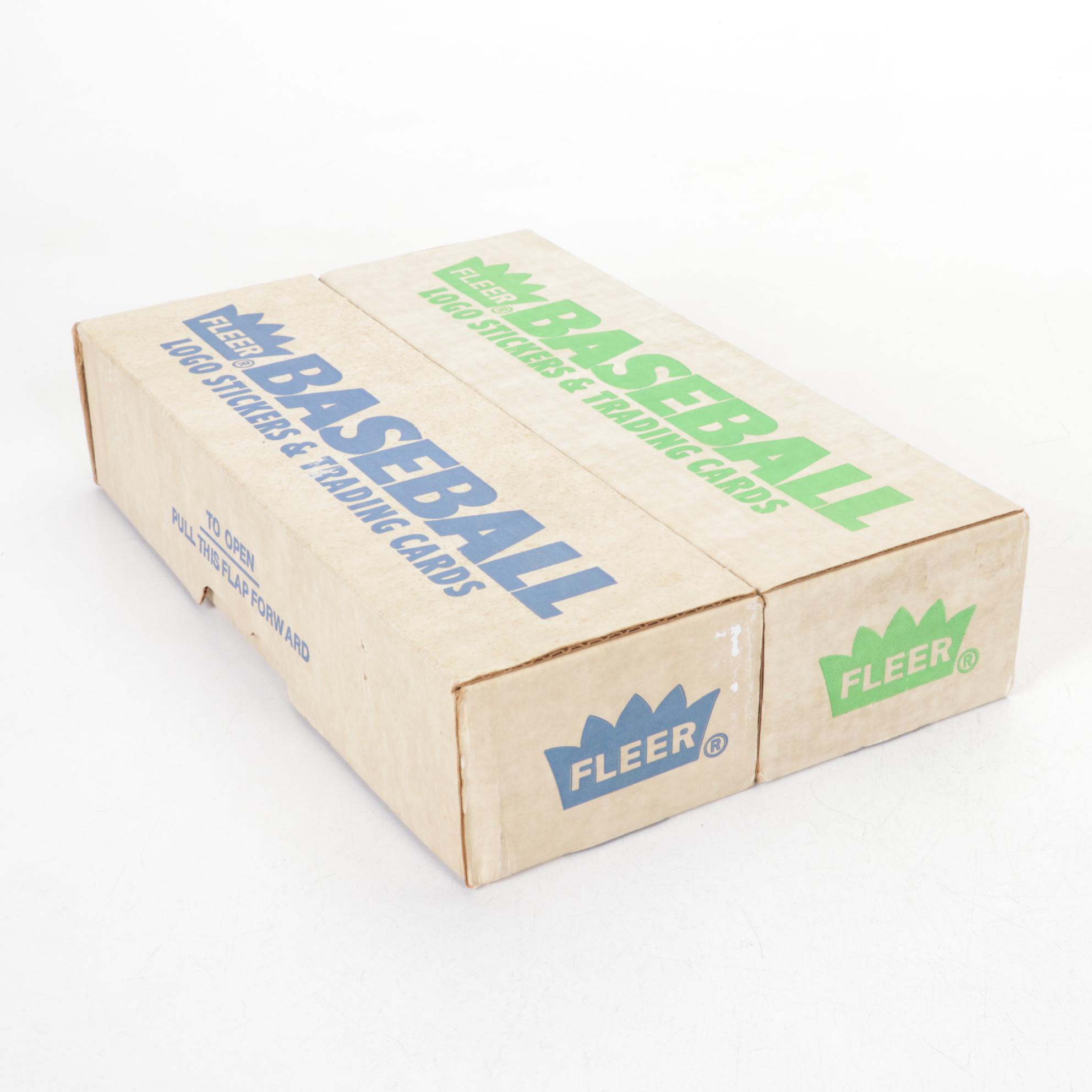 Fleer & Donruss Baseball Card Collection with Original Boxes, 1986-1988