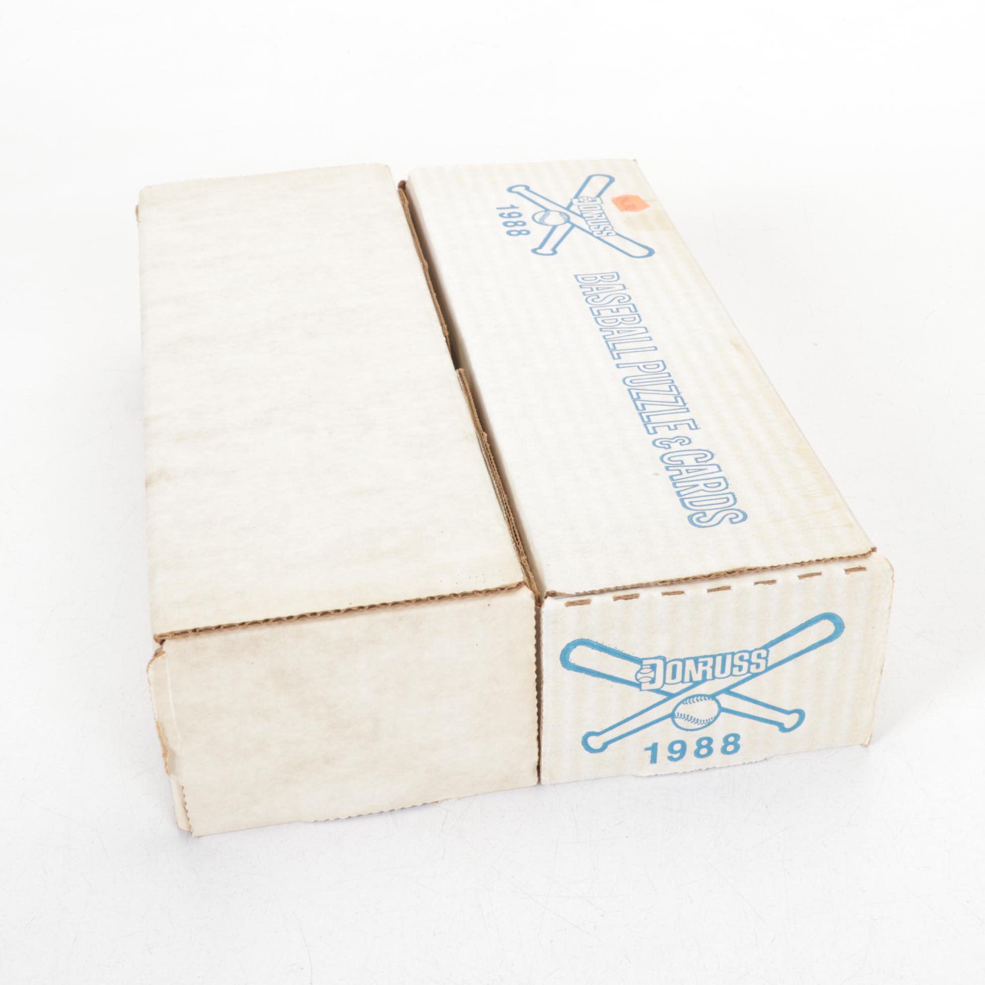 Fleer & Donruss Baseball Card Collection with Original Boxes, 1986-1988