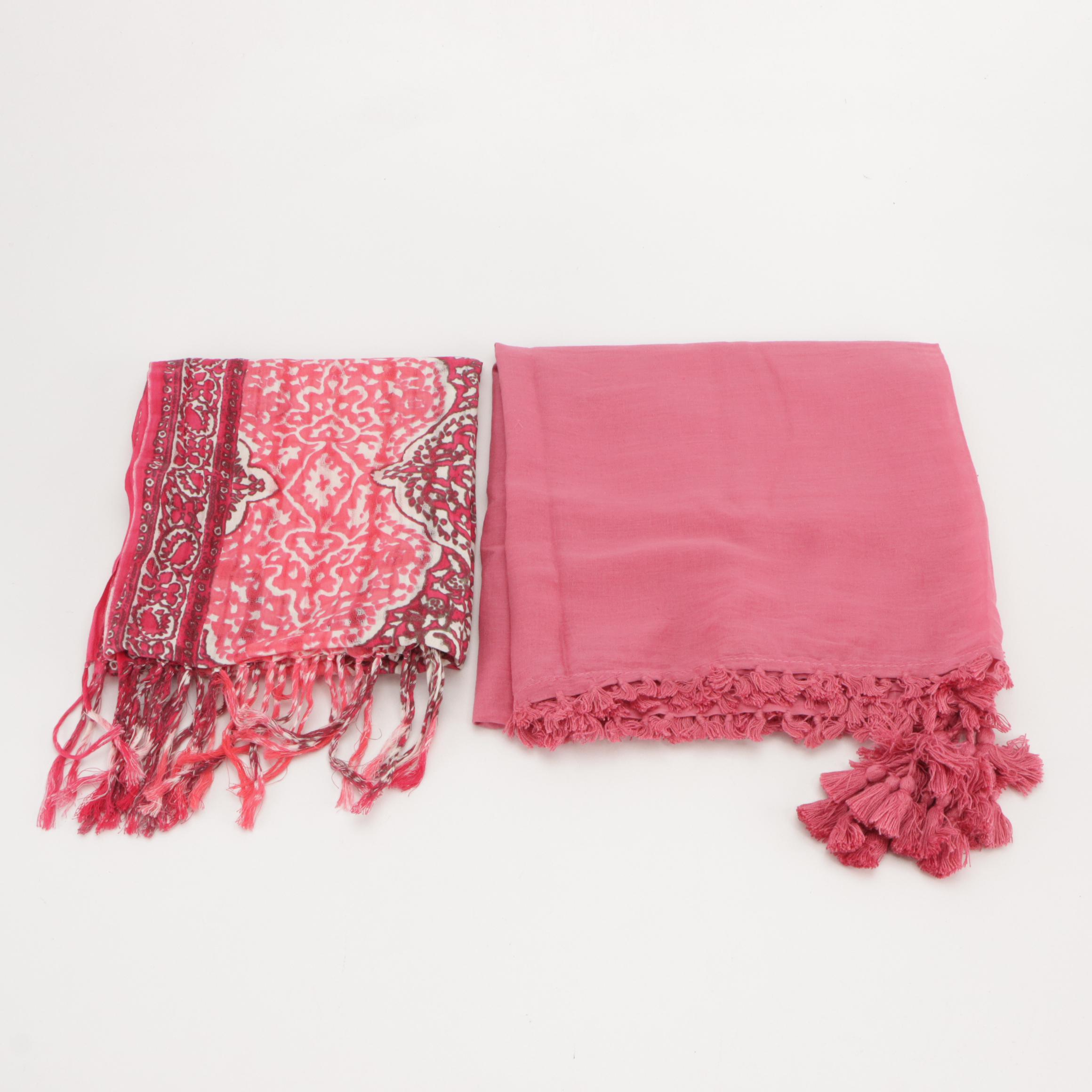 Lilly Pulitzer, Natasha and Other Printed Scarves with Brazen Gold Sequin Scarf