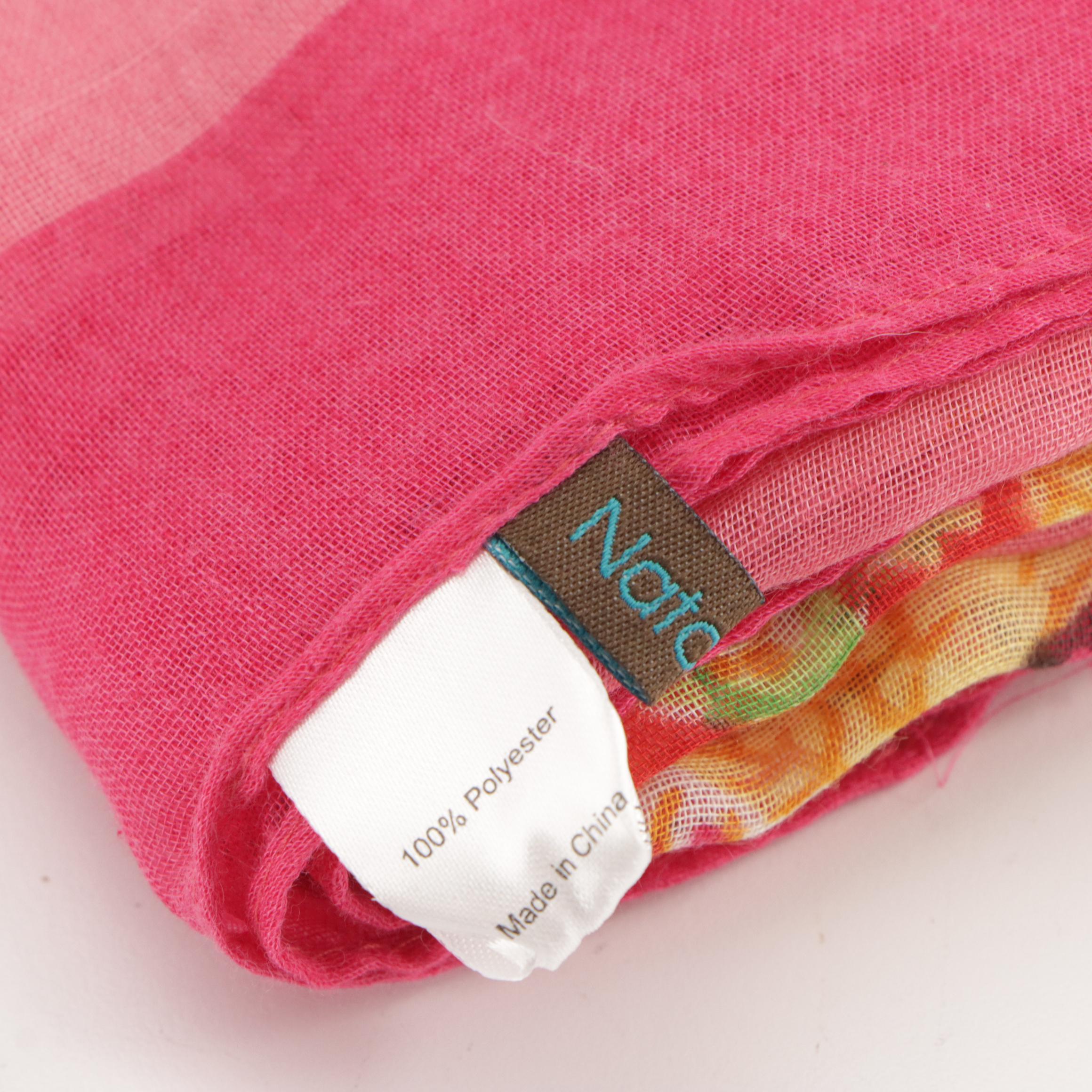 Lilly Pulitzer, Natasha and Other Printed Scarves with Brazen Gold Sequin Scarf