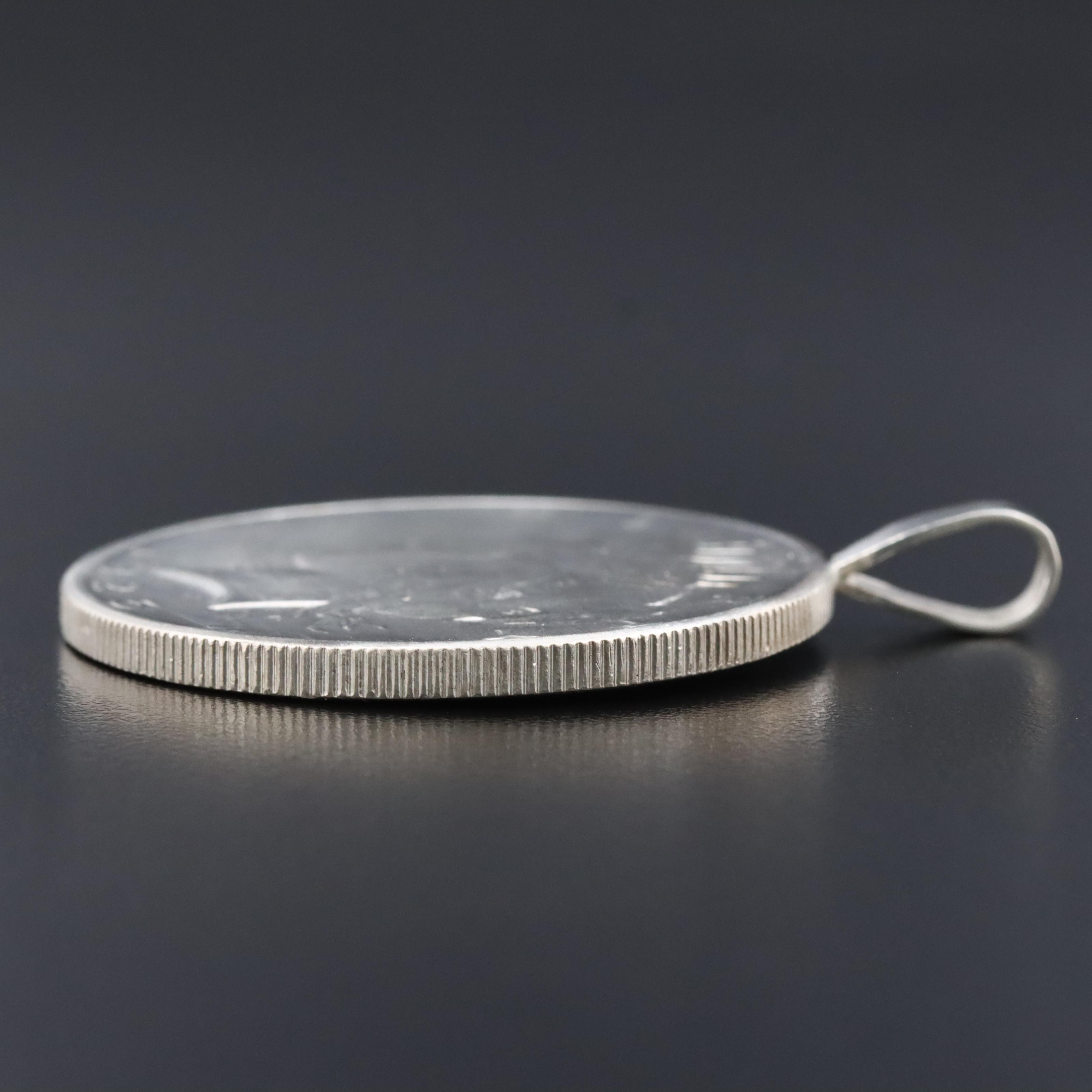 1925 Peace Silver Dollar Coin Pendant