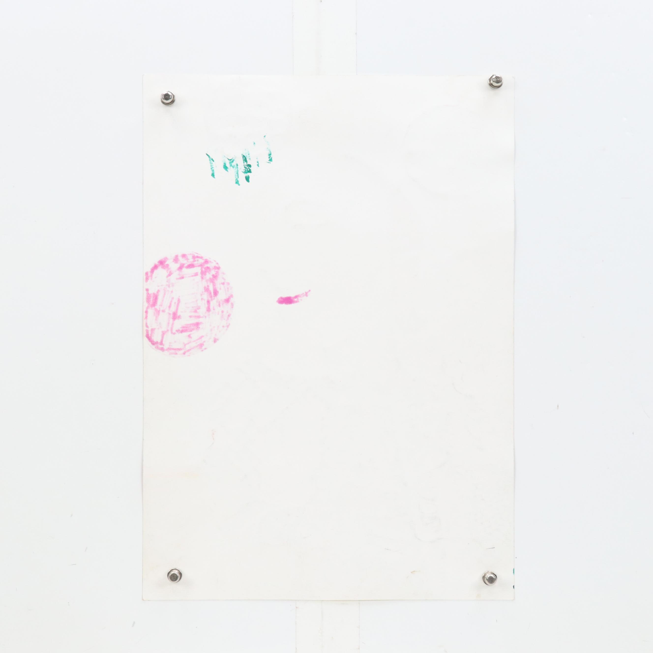 Nikolay "Kuk" Manuylov Figural Surrealist Mixed Media Drawing, 2013