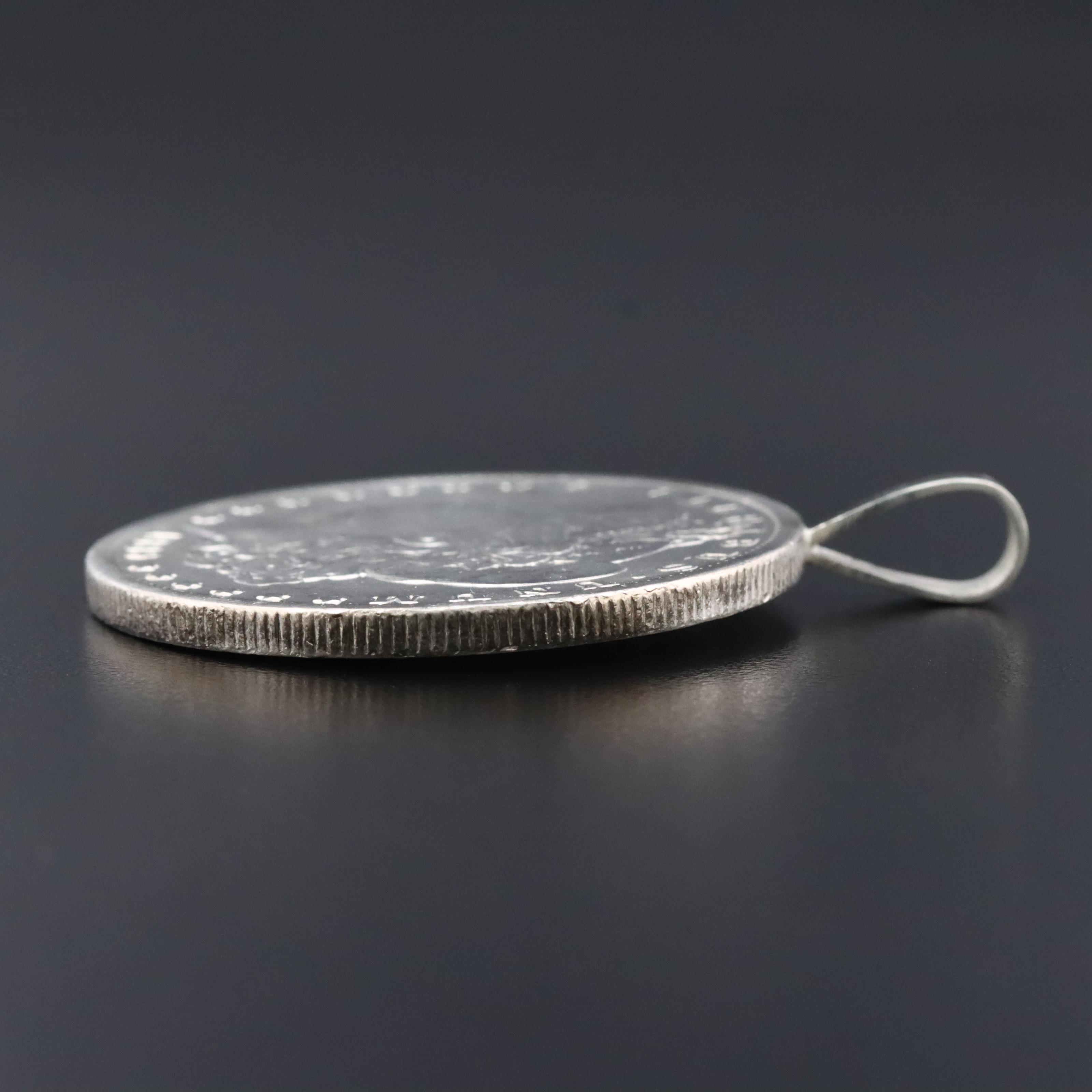 1889 Morgan Silver Dollar Coin Pendant