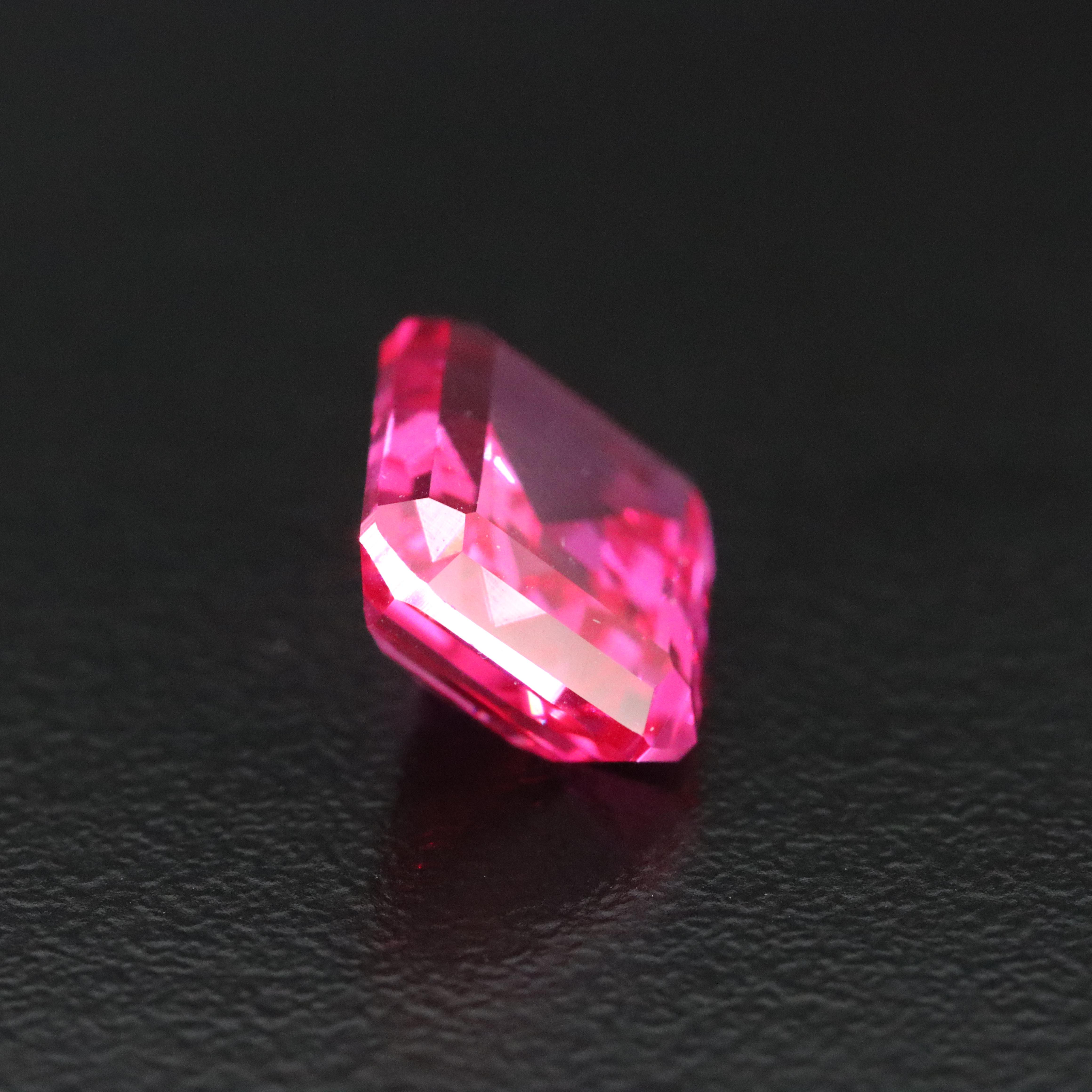 Loose 6.24 CT Lab Grown Ruby