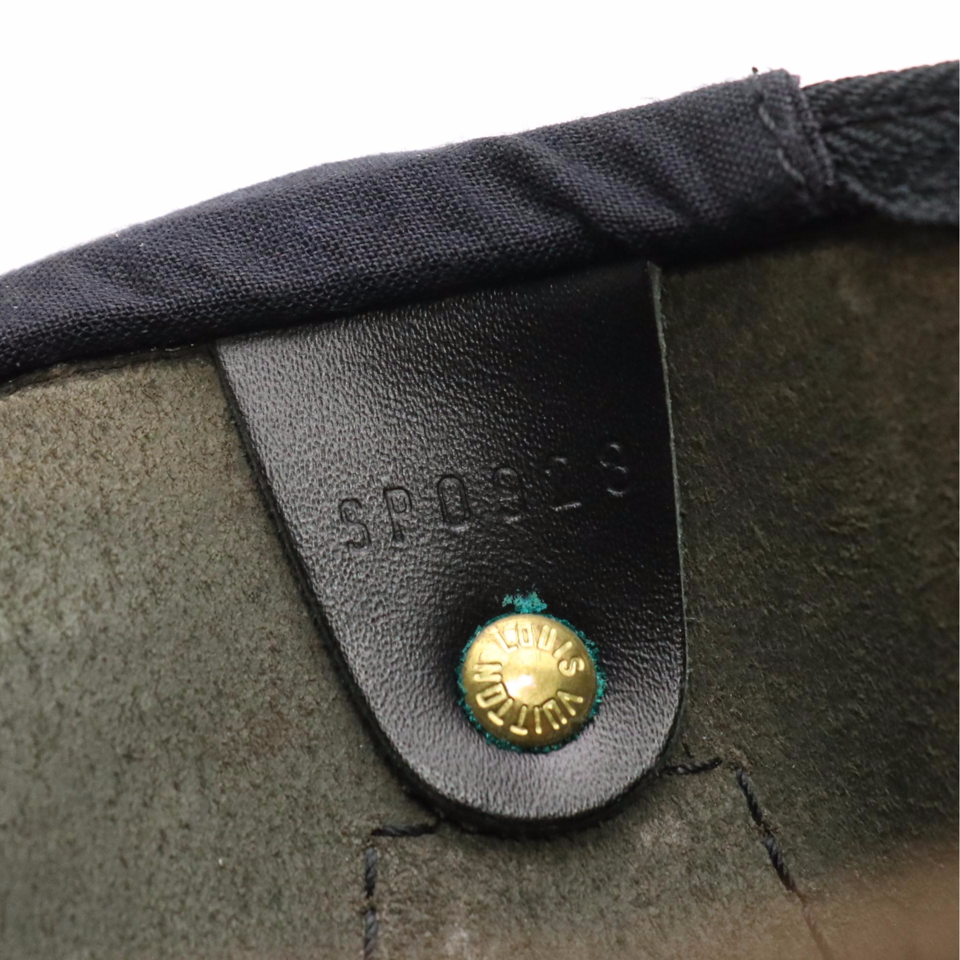 Louis Vuitton Speedy 35 in Black Epi and Smooth Leather