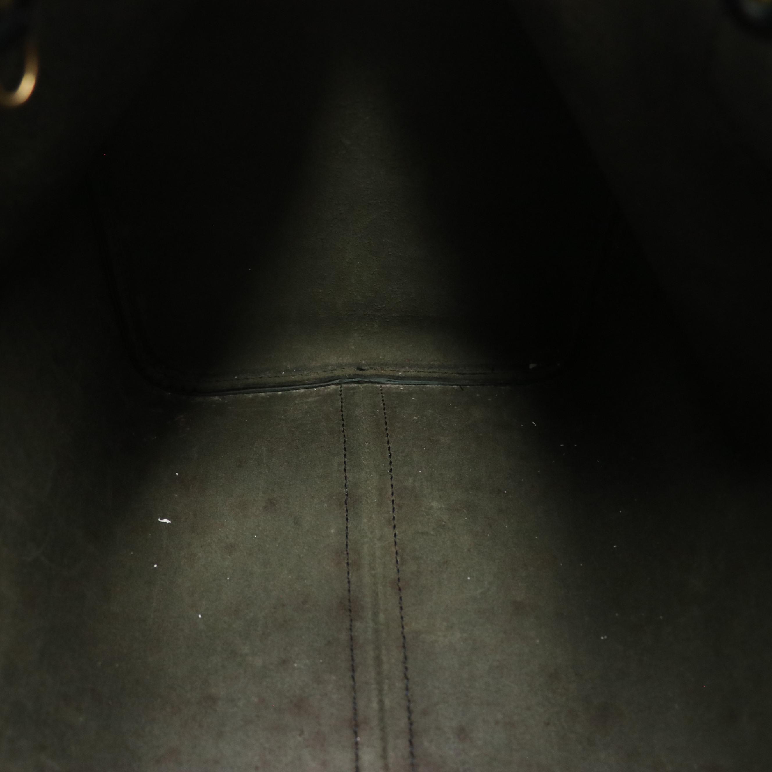 Louis Vuitton Speedy 35 in Black Epi and Smooth Leather