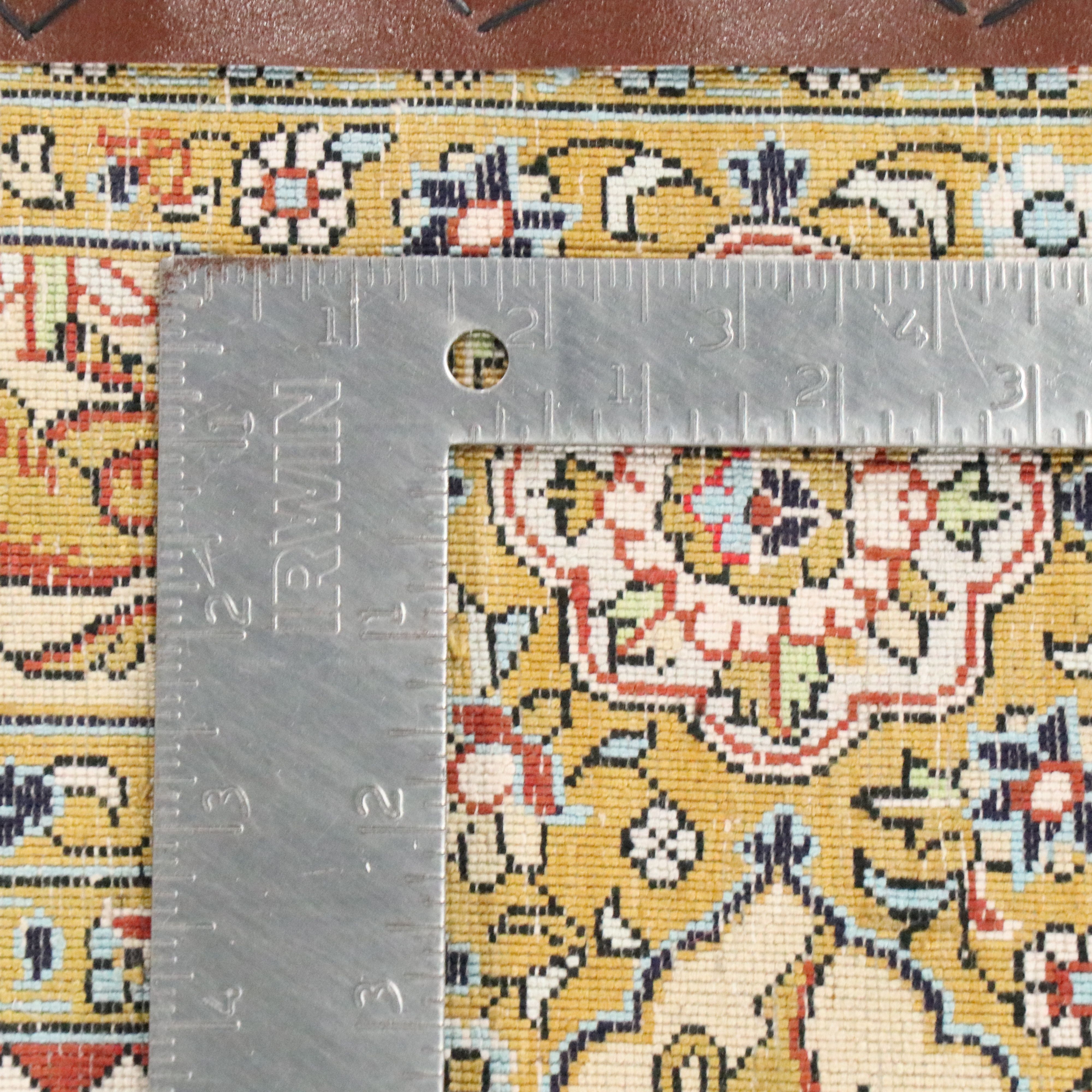 3'6 x 5'7 Hand-Knotted Persian Ravar Kerman Silk Area Rug